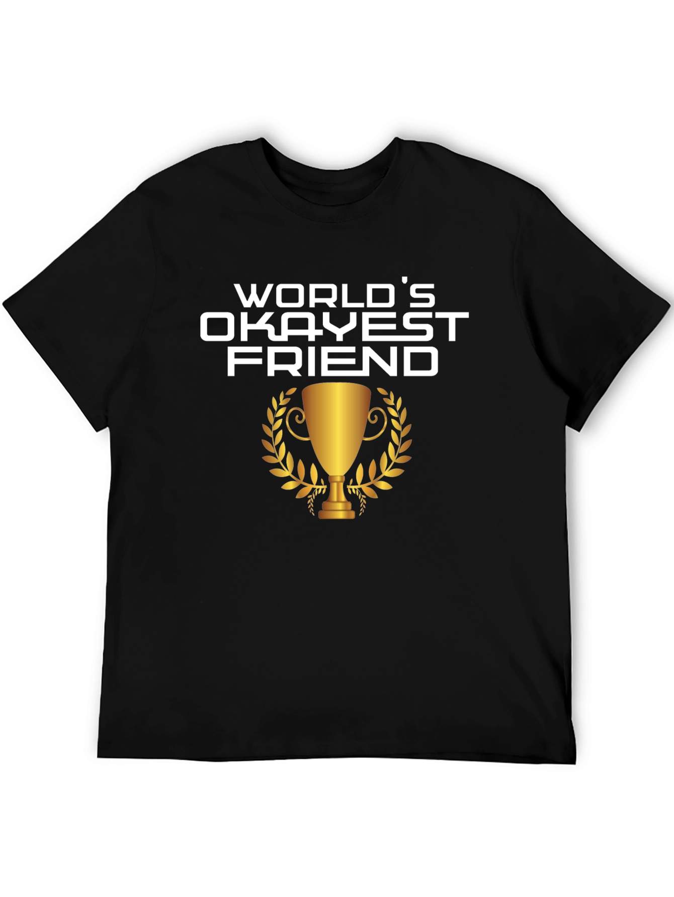 Black World's Okayest Friend Graphic Tee view 5
