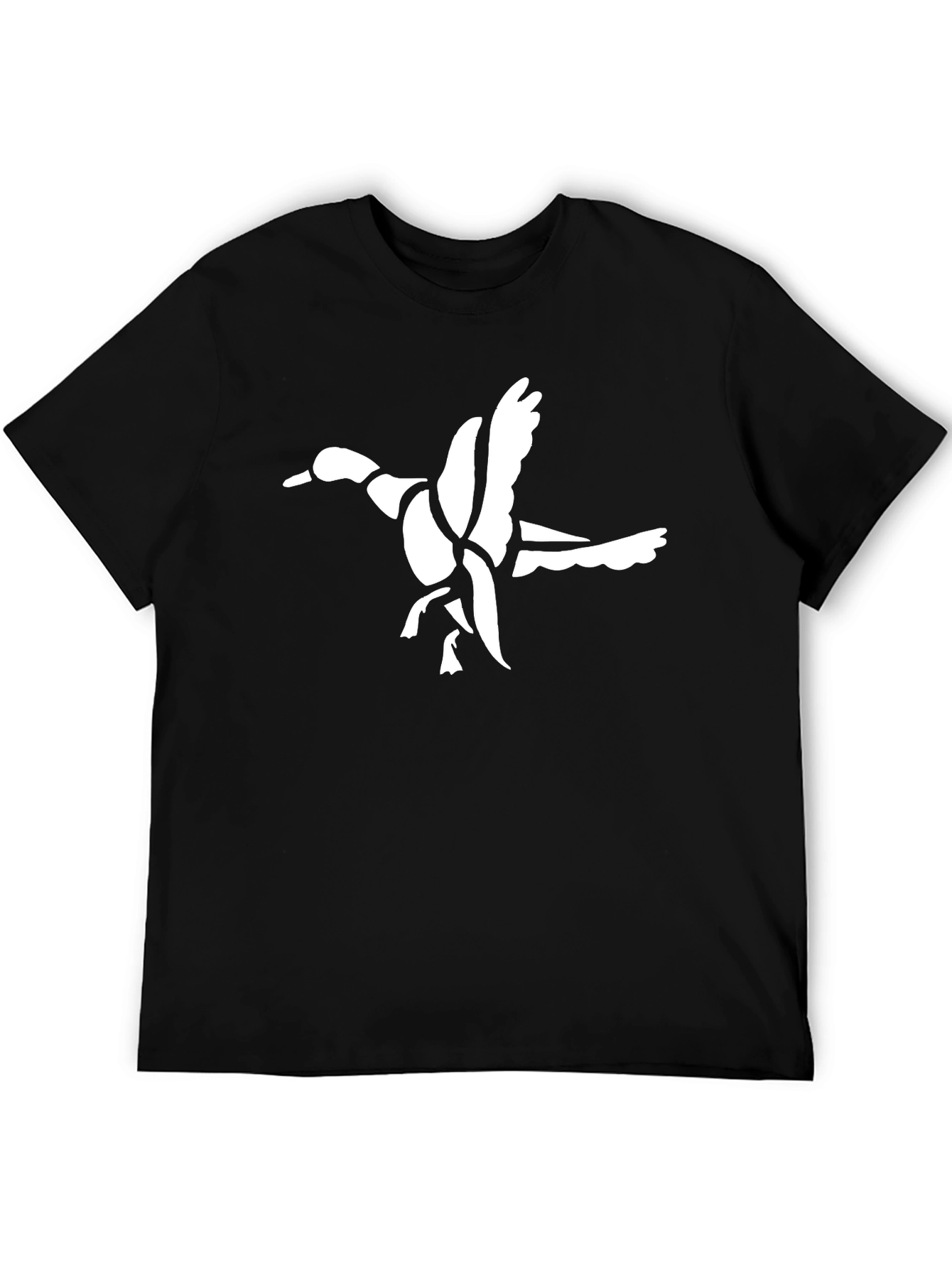 Black Duck Graphic Black Cotton T-Shirt view 5