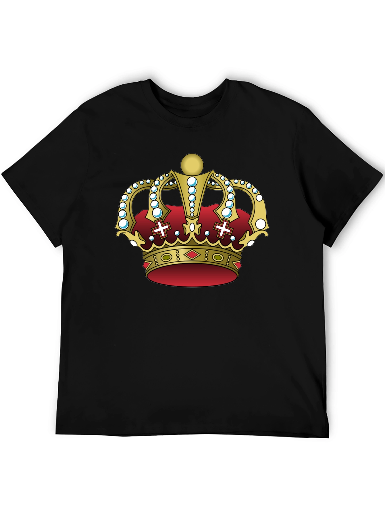 Black Royal Crown Graphic T-Shirt - Regal Style view 5