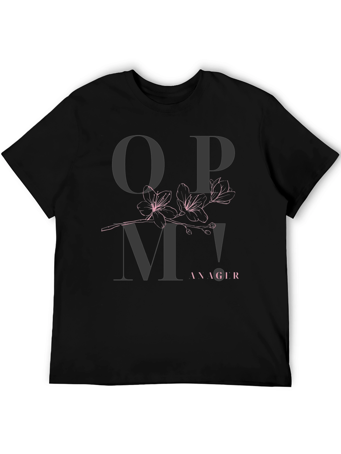 Black OPM Manager Black Graphic Tee view 5