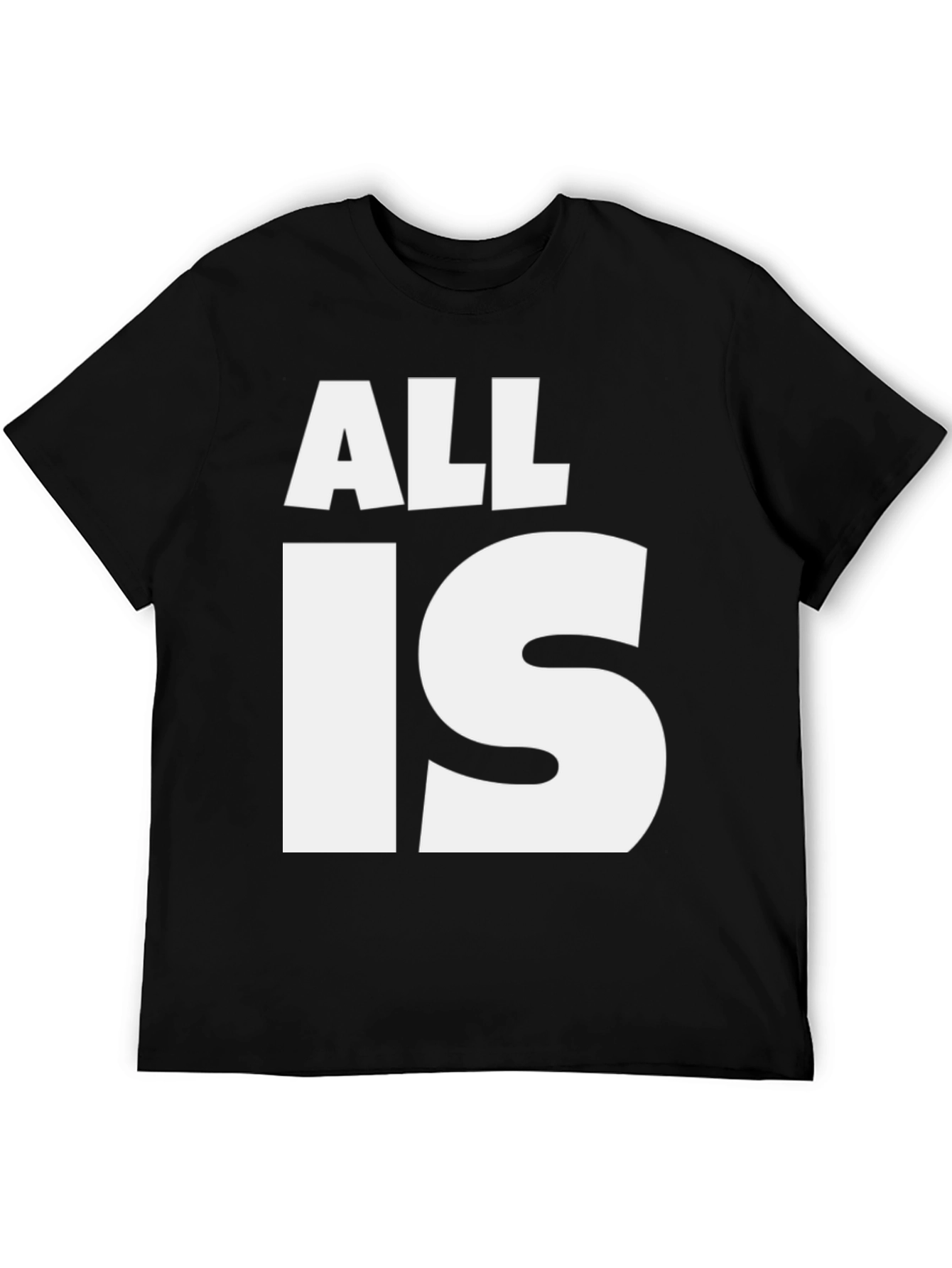 Black All Is Well Graphic Tee - Black Cotton T-Shirt view 5