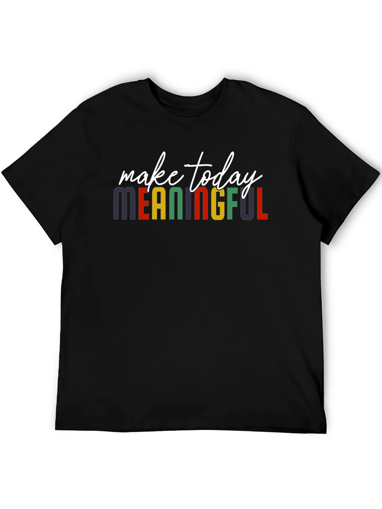 Black Meaningful T-Shirt - Inspirational Graphic Tee view 5