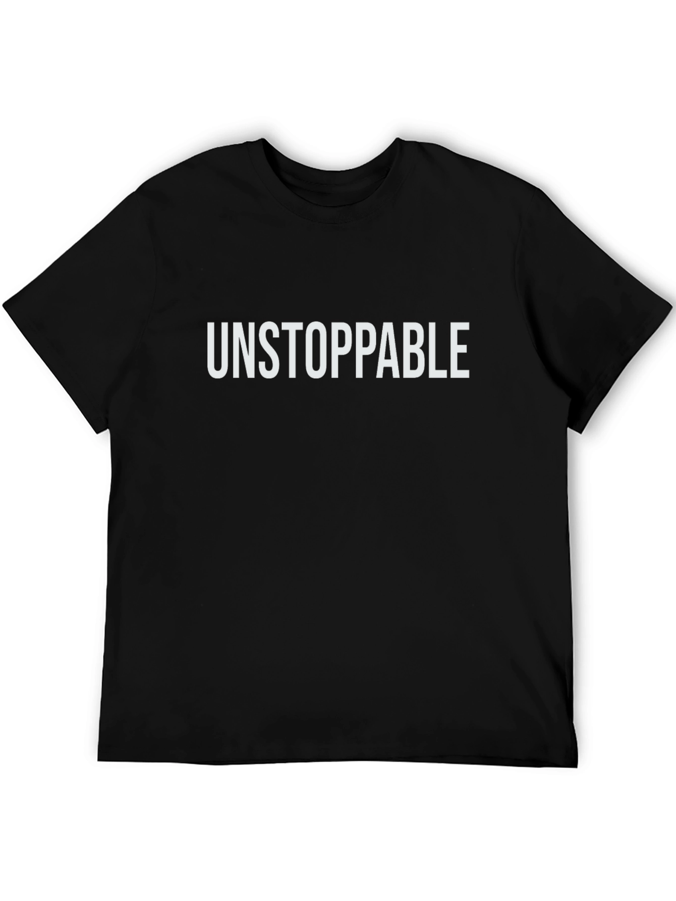 Black Unstoppable Graphic T-Shirt - Bold Statement Tee view 5