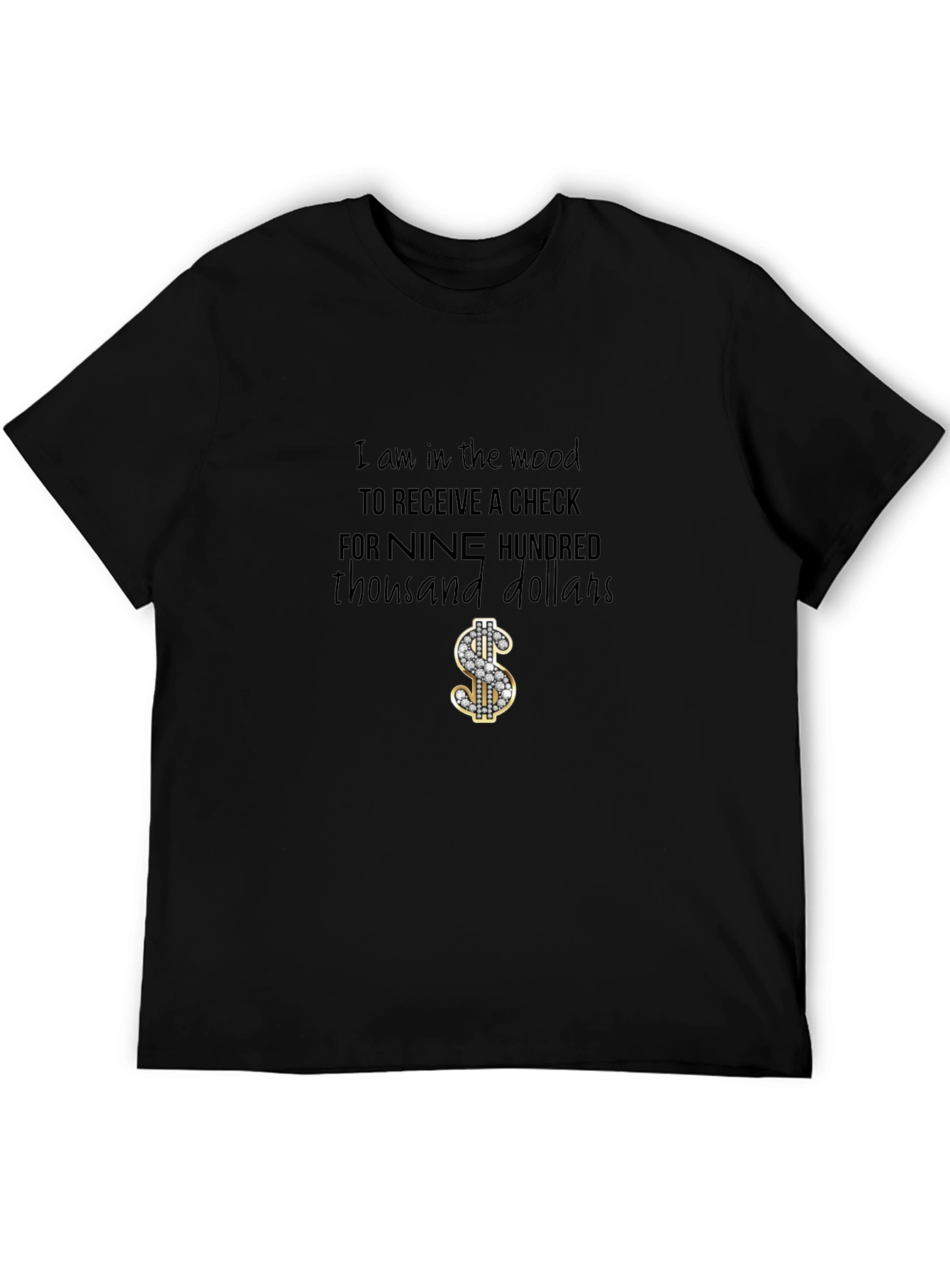 Black Nine Hundred Thousand Dollars T-Shirt view 5