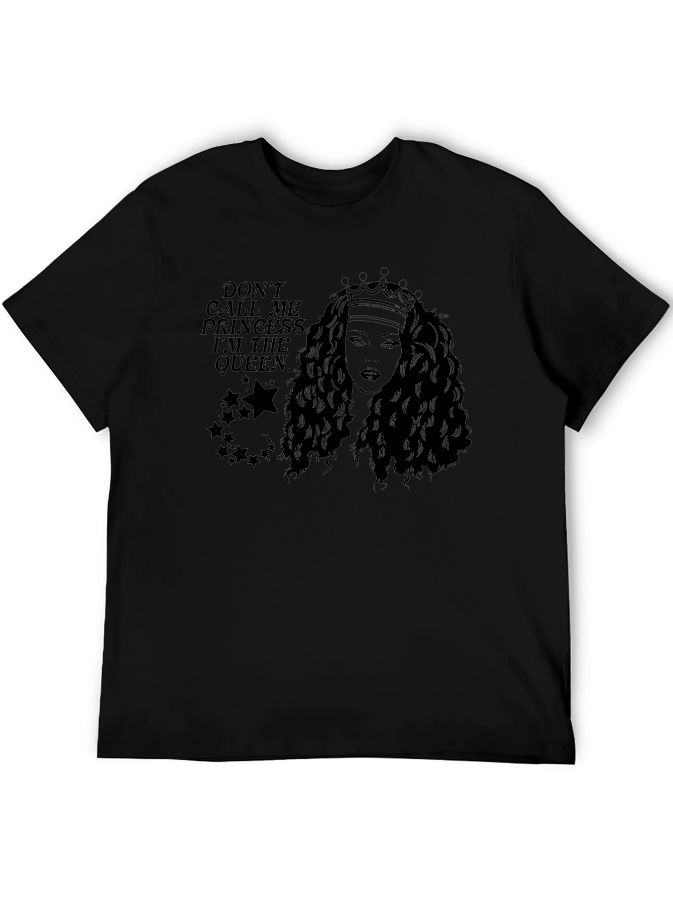 Black Queen Graphic T-Shirt - Black - Unisex view 5