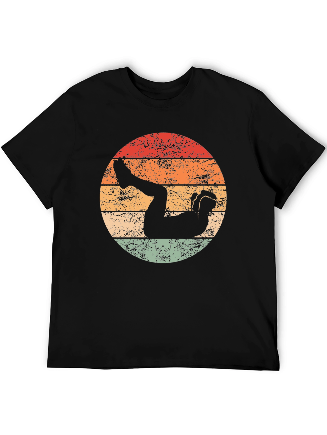 Black Vintage Diver T-Shirt - Retro Style view 5
