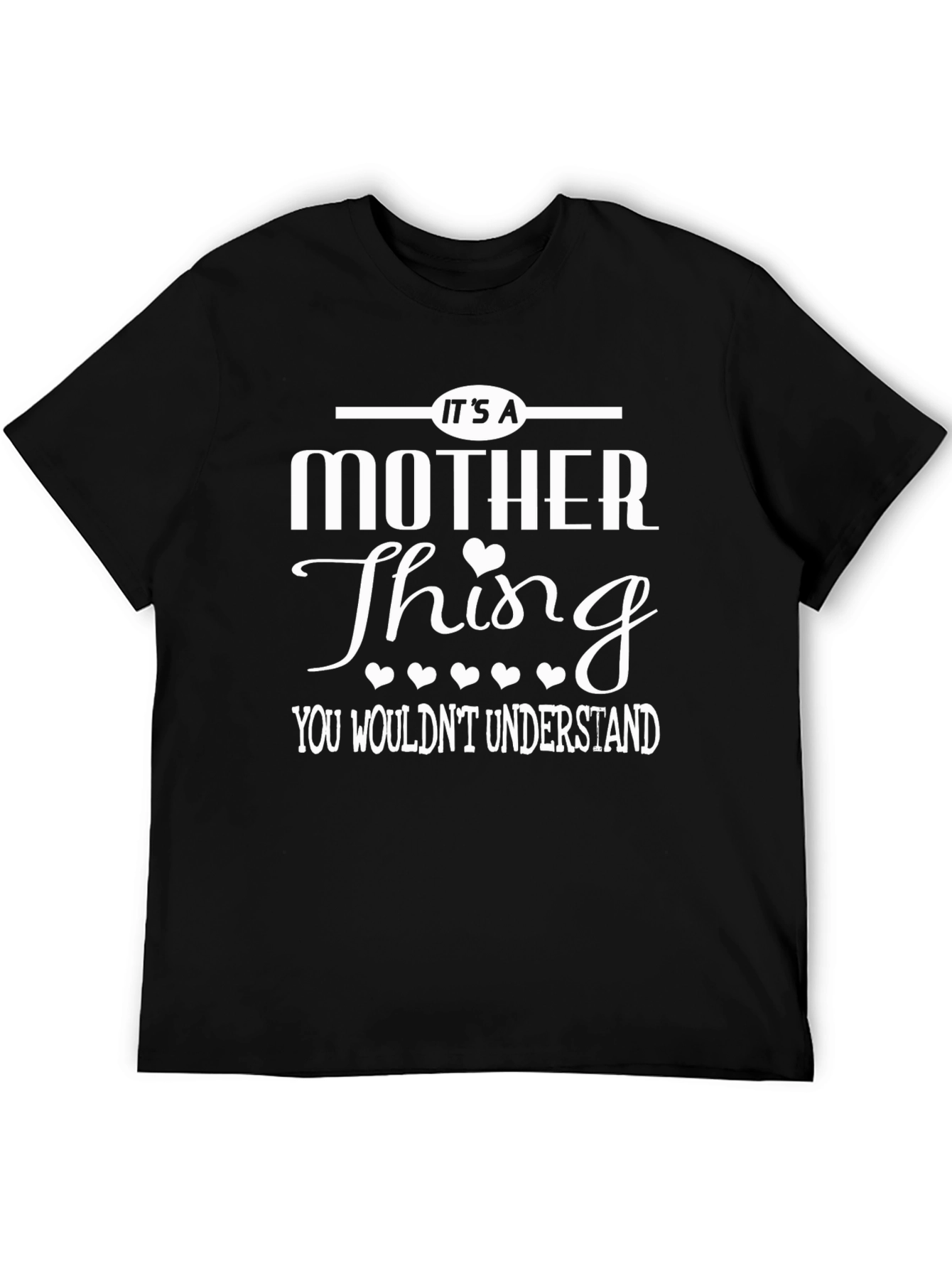 Black It's A Mother Thing T-Shirt - Unisex Cotton Tee view 5