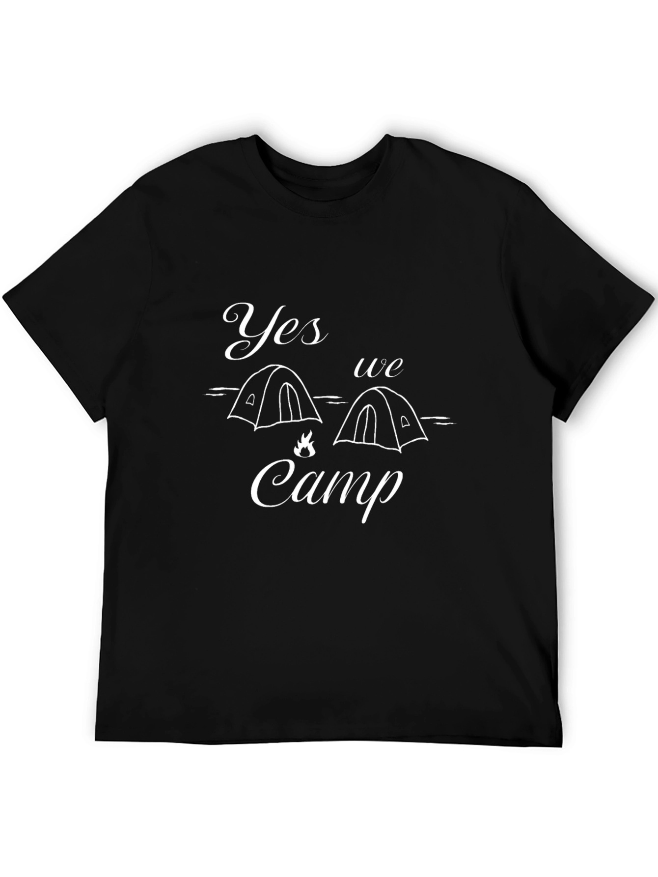 Black Yes We Camp Black T-Shirt view 5