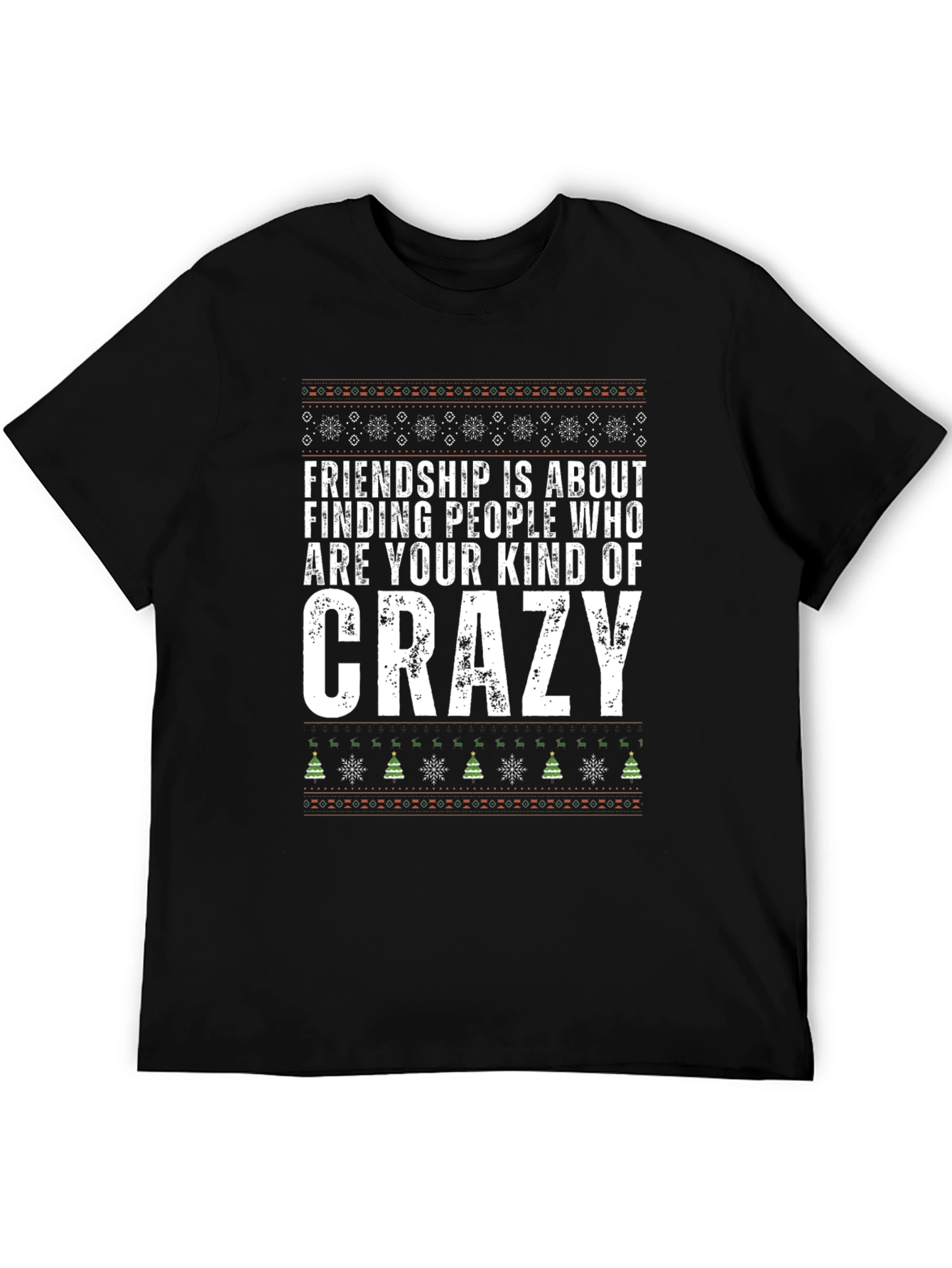 Black Friendship Crazy Graphic Tee view 5