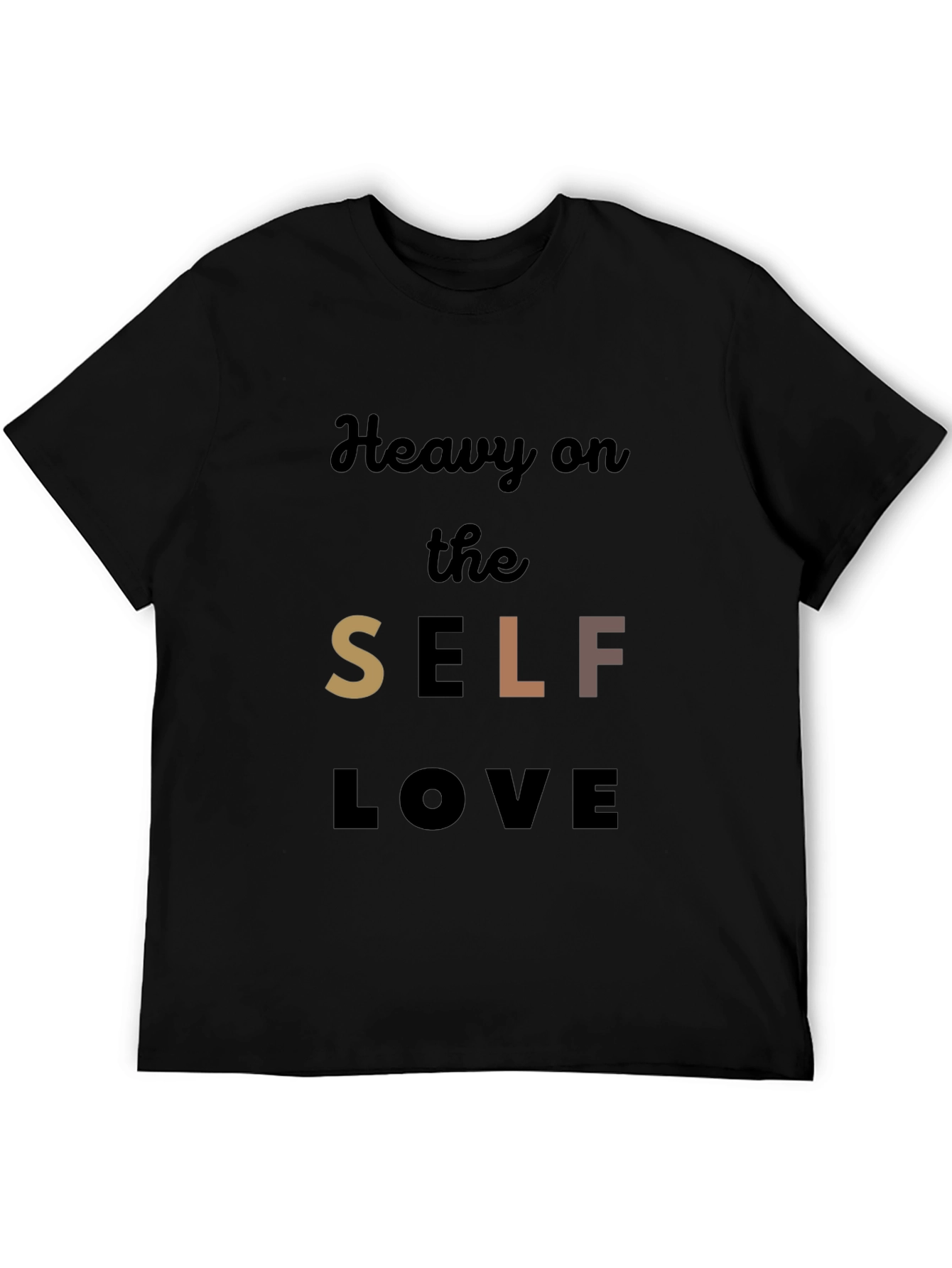 Black Heavy on the Self Love Graphic Tee view 5