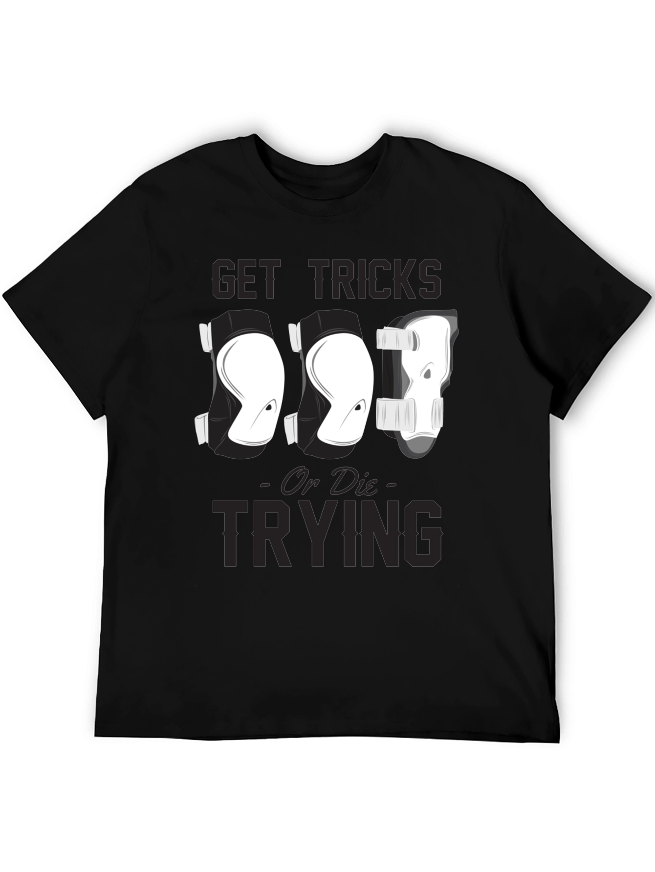 Black Get Tricks or Die Trying T-Shirt view 5