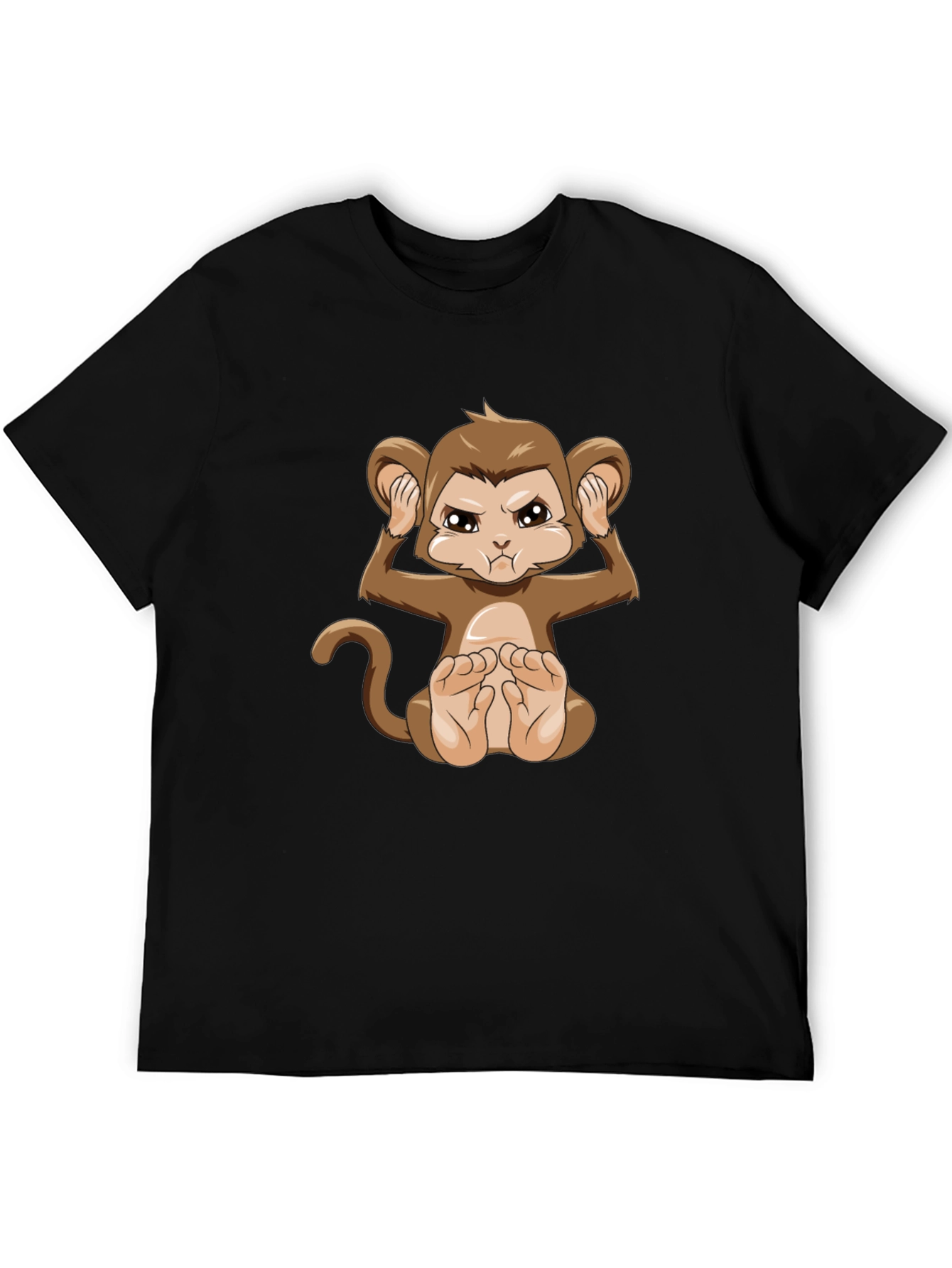 Black Monkey Graphic Black T-Shirt view 5