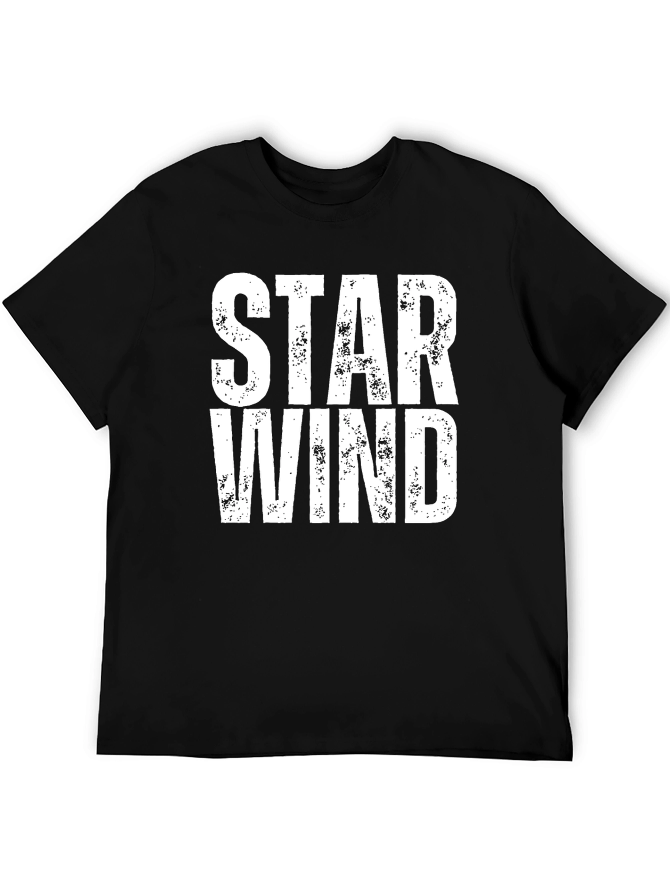 Black Star Wind Graphic Black T-Shirt view 5