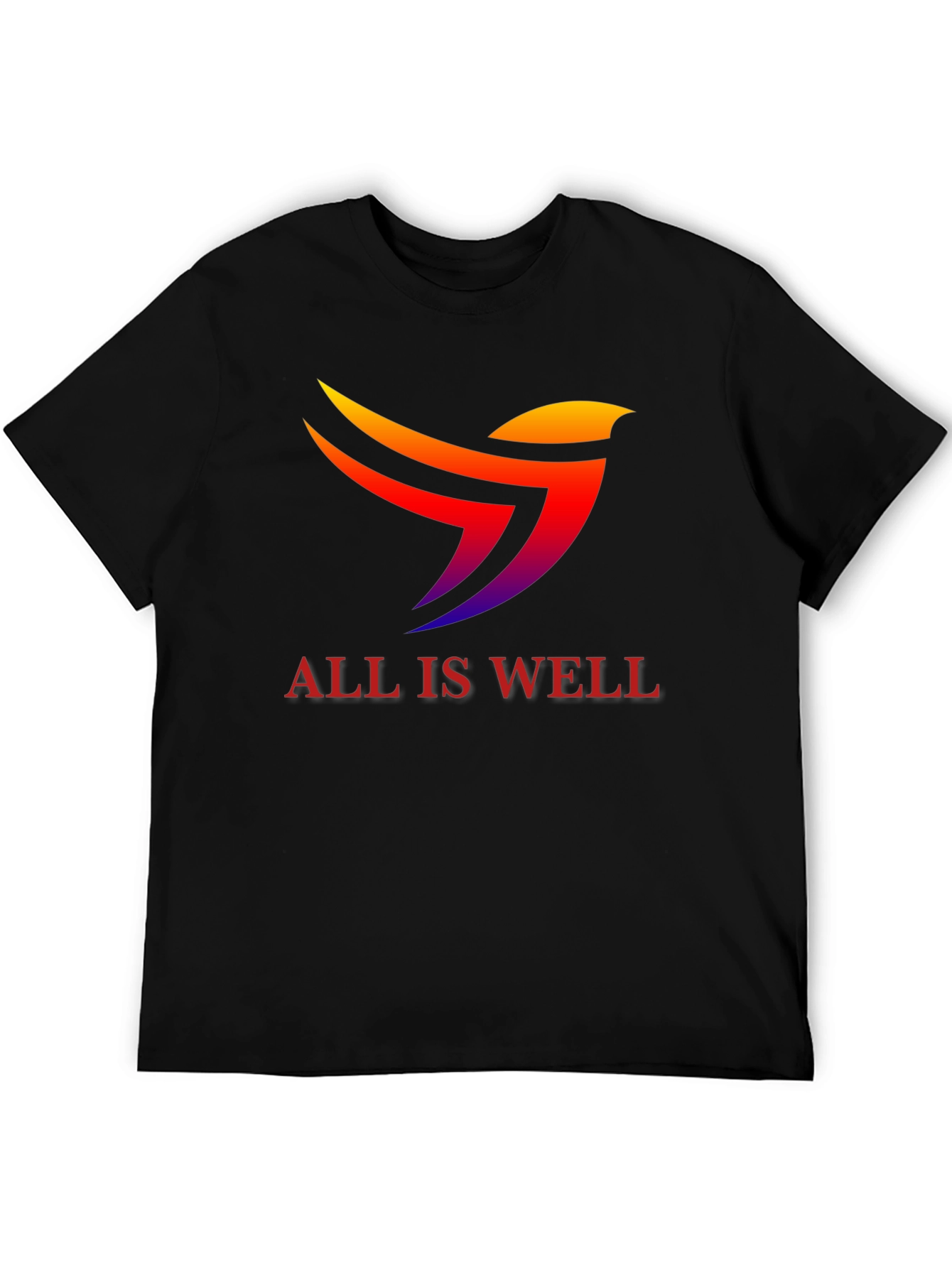 Black All Is Well Graphic Tee - Stylish Comfort view 5