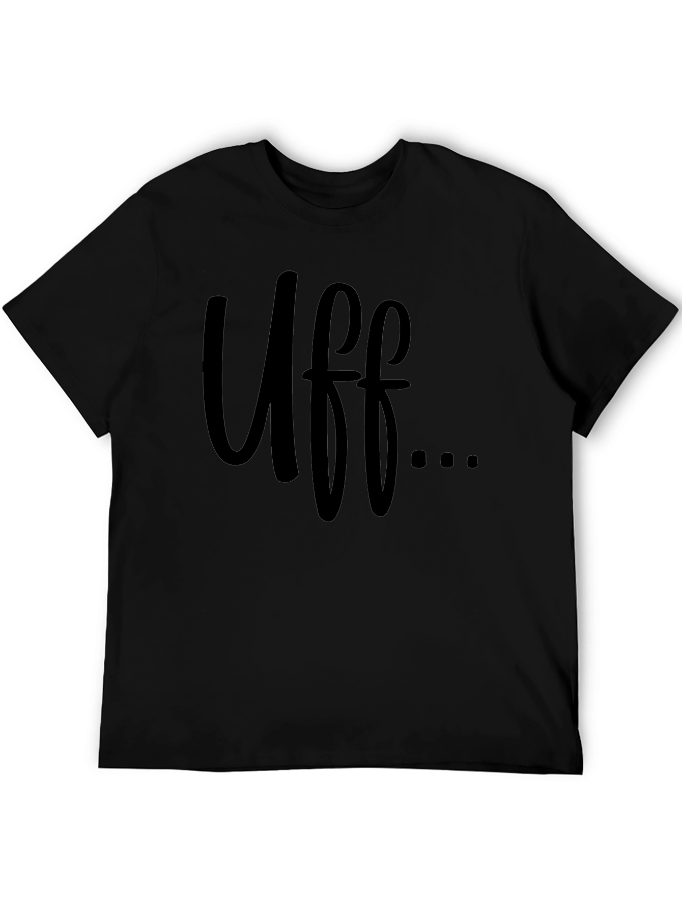 Black Uff... Graphic Tee - Soft Cotton, Casual Style view 5