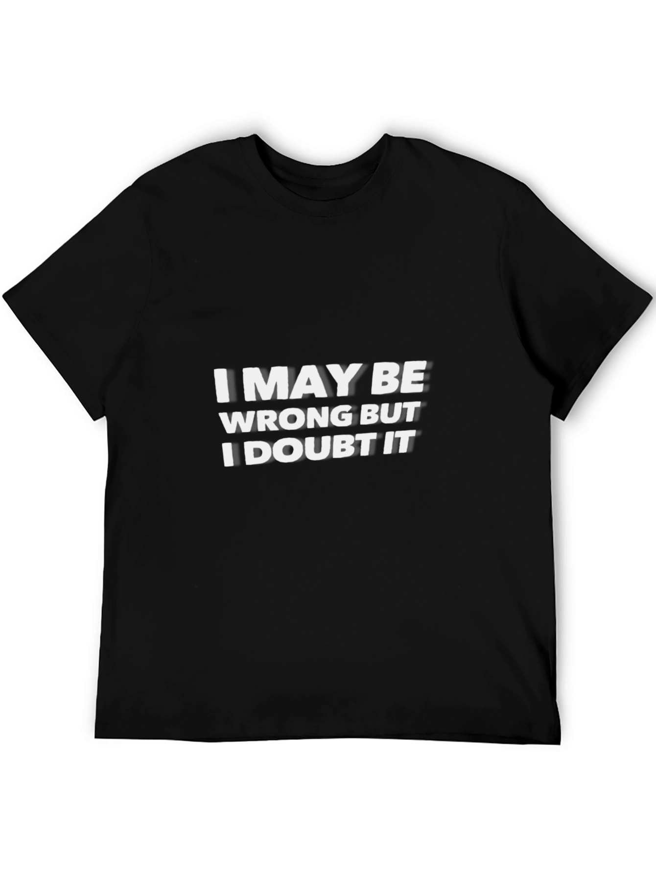 Black Funny Sarcastic Men's T-Shirt view 5