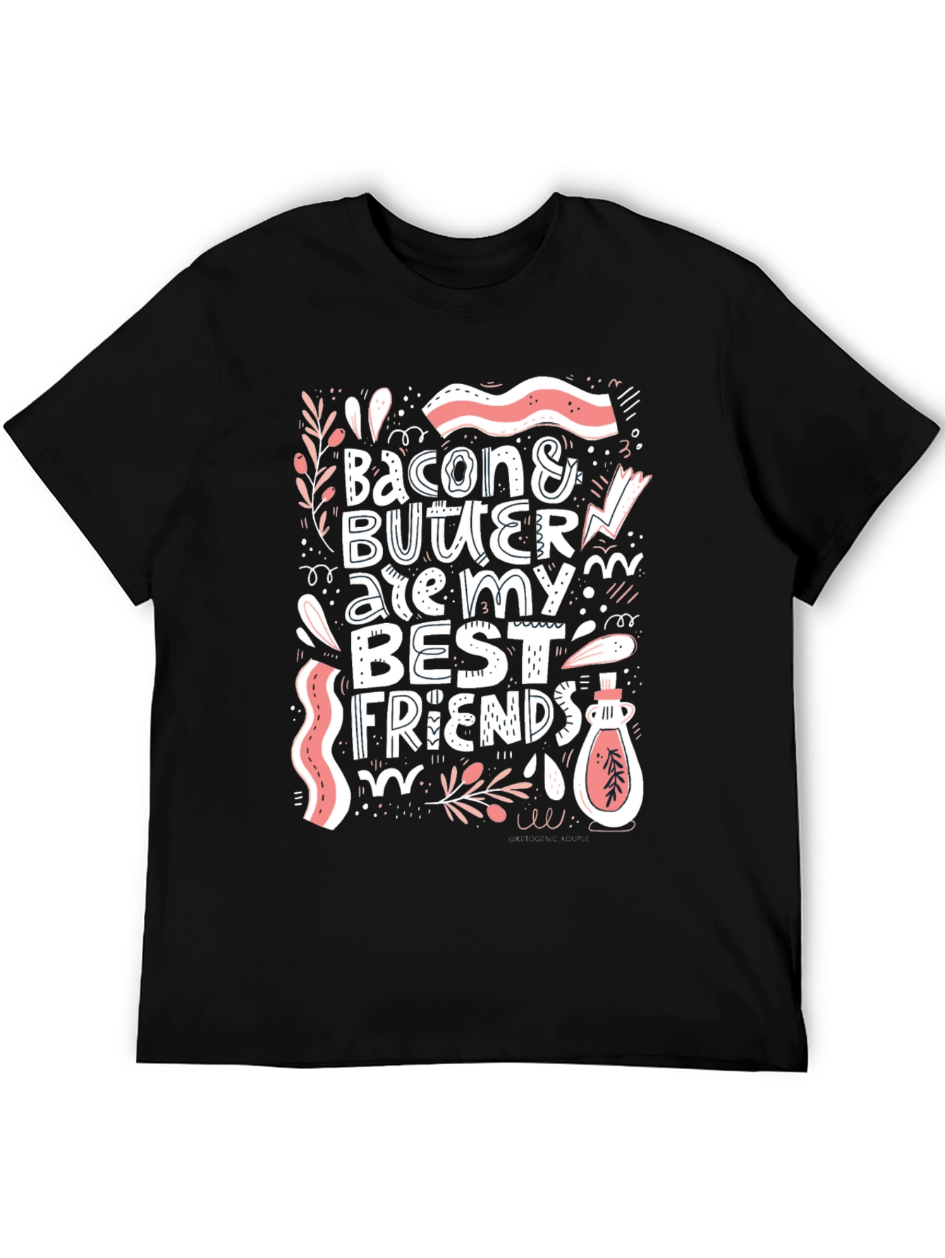 Black Bacon & Butter Best Friends Graphic Tee view 5