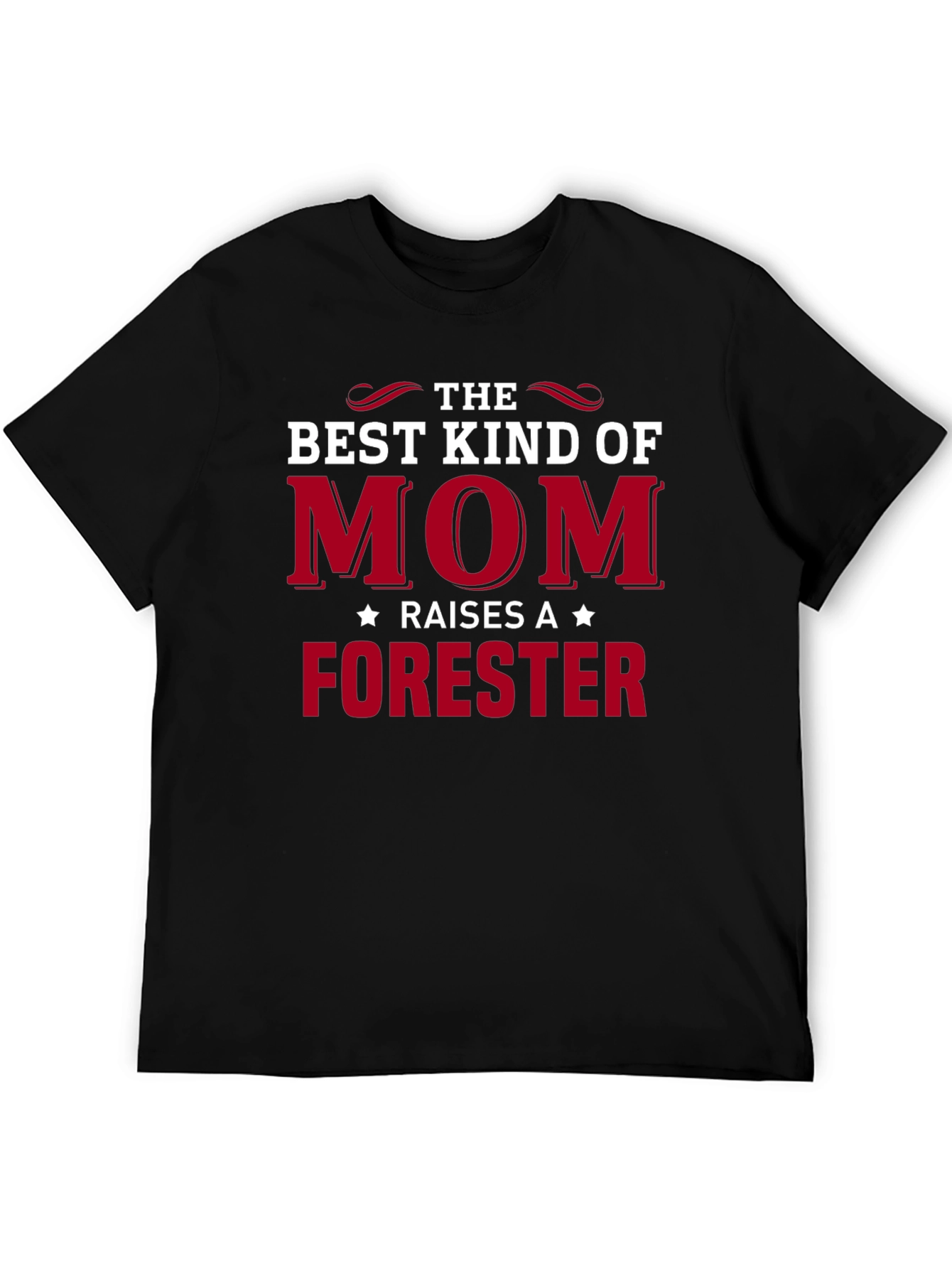 Black Best Kind of Mom Raises A Forester Graphic Tee view 5