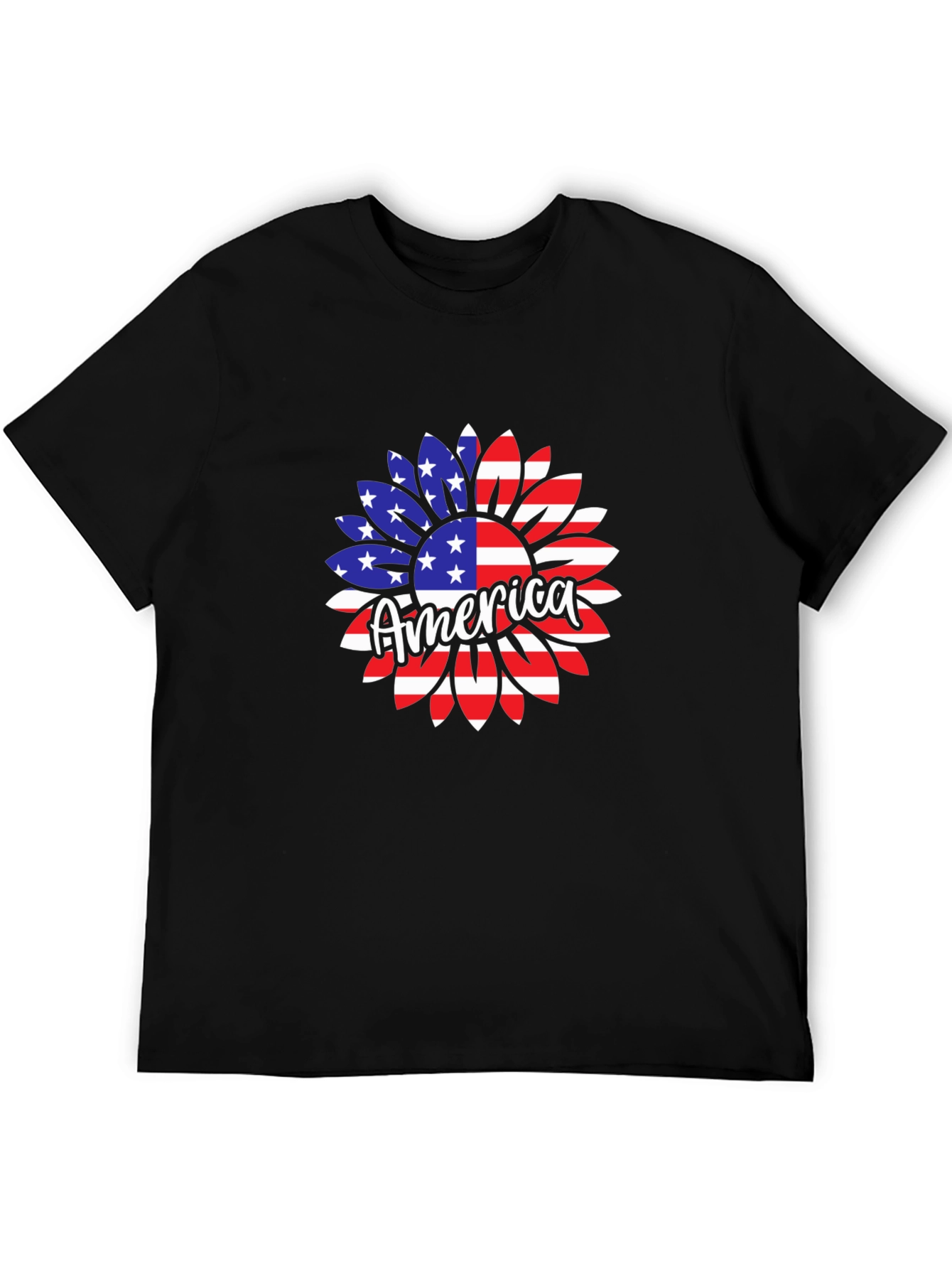 America Sunflower Graphic Tee - Patriotic Pride! - 5
