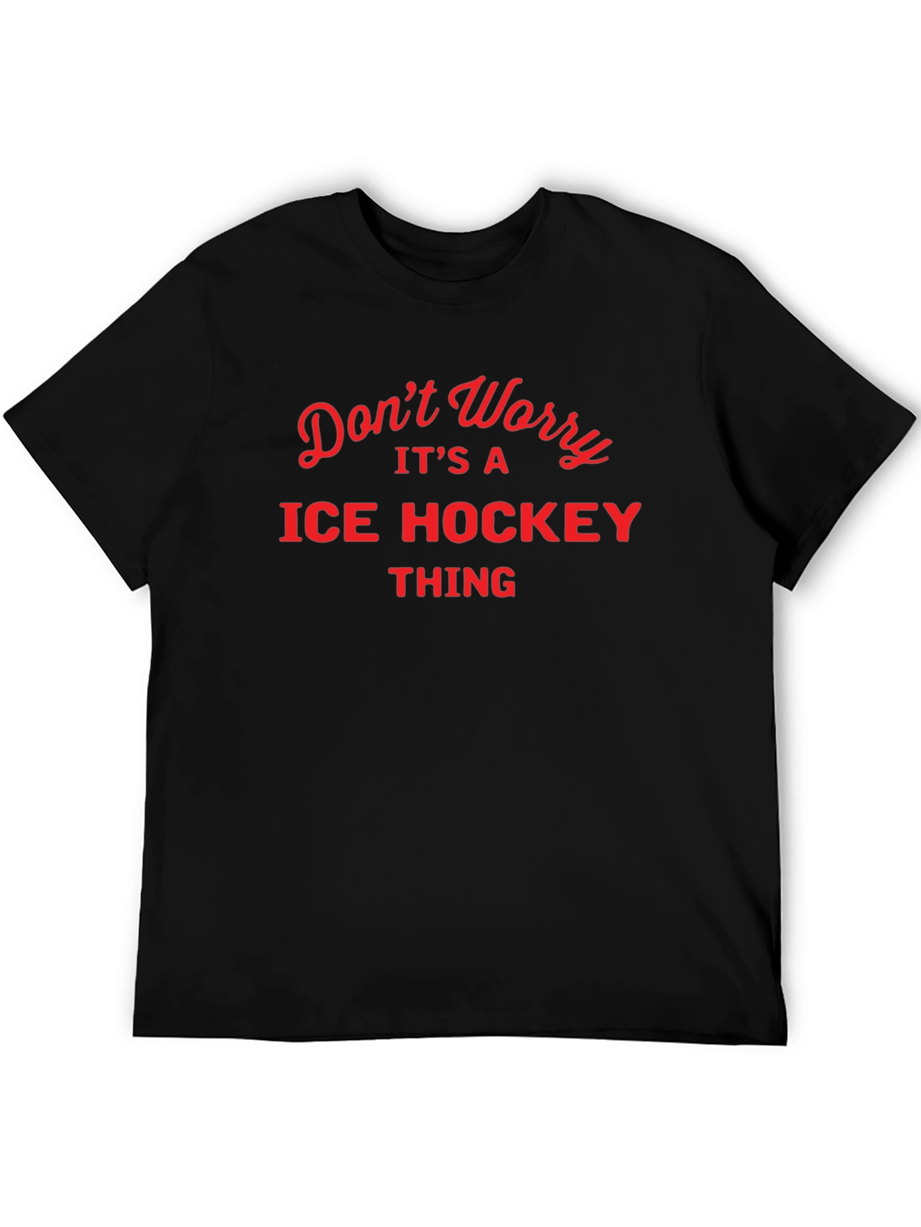 Black Ice Hockey Thing T-Shirt view 5