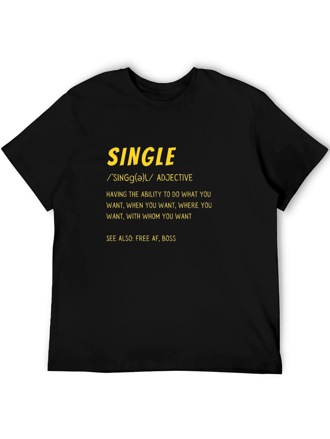 Black Single Definition Graphic T-Shirt view 5