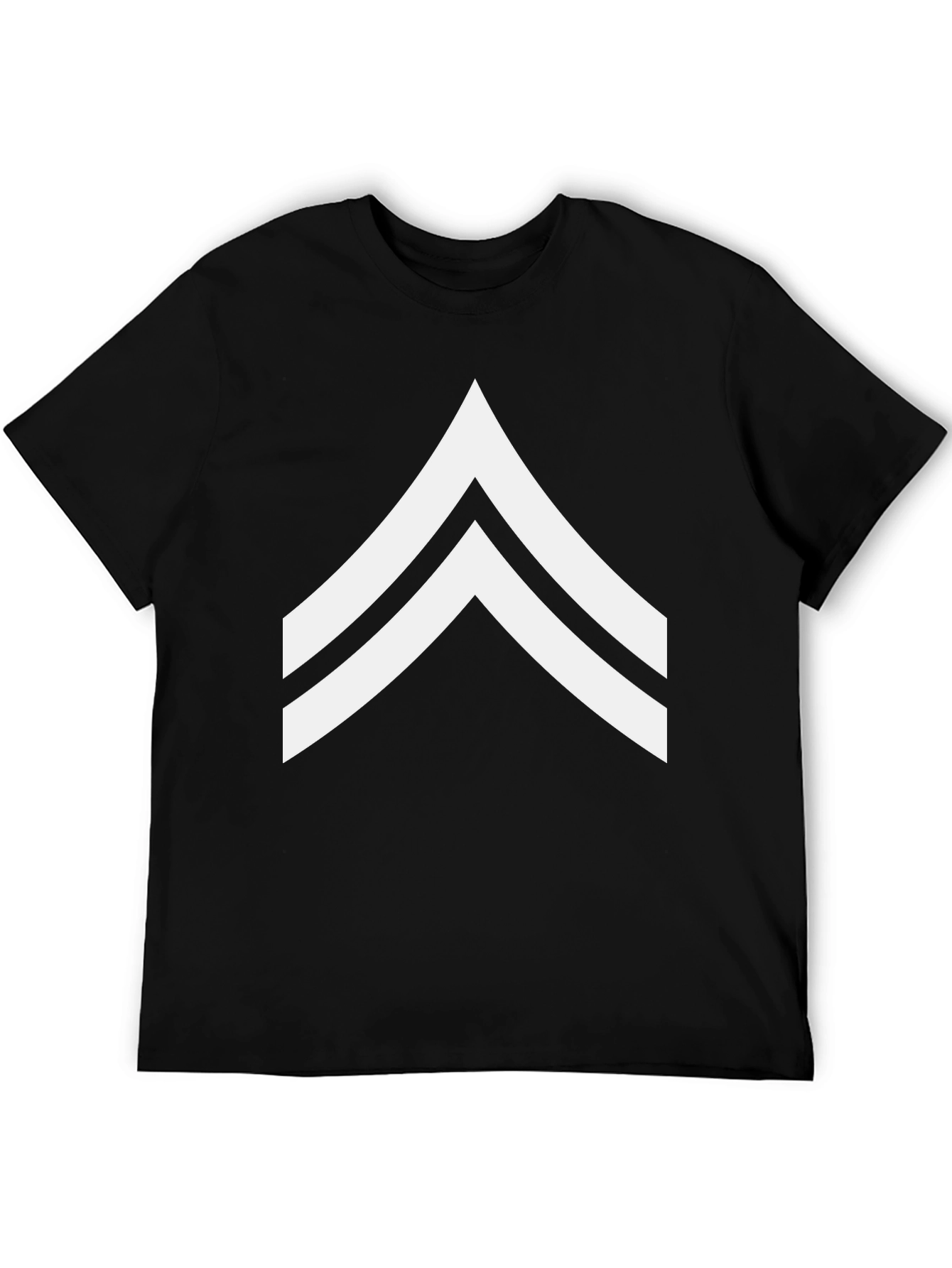 Black Sergeant Chevron Graphic Tee - Black view 5
