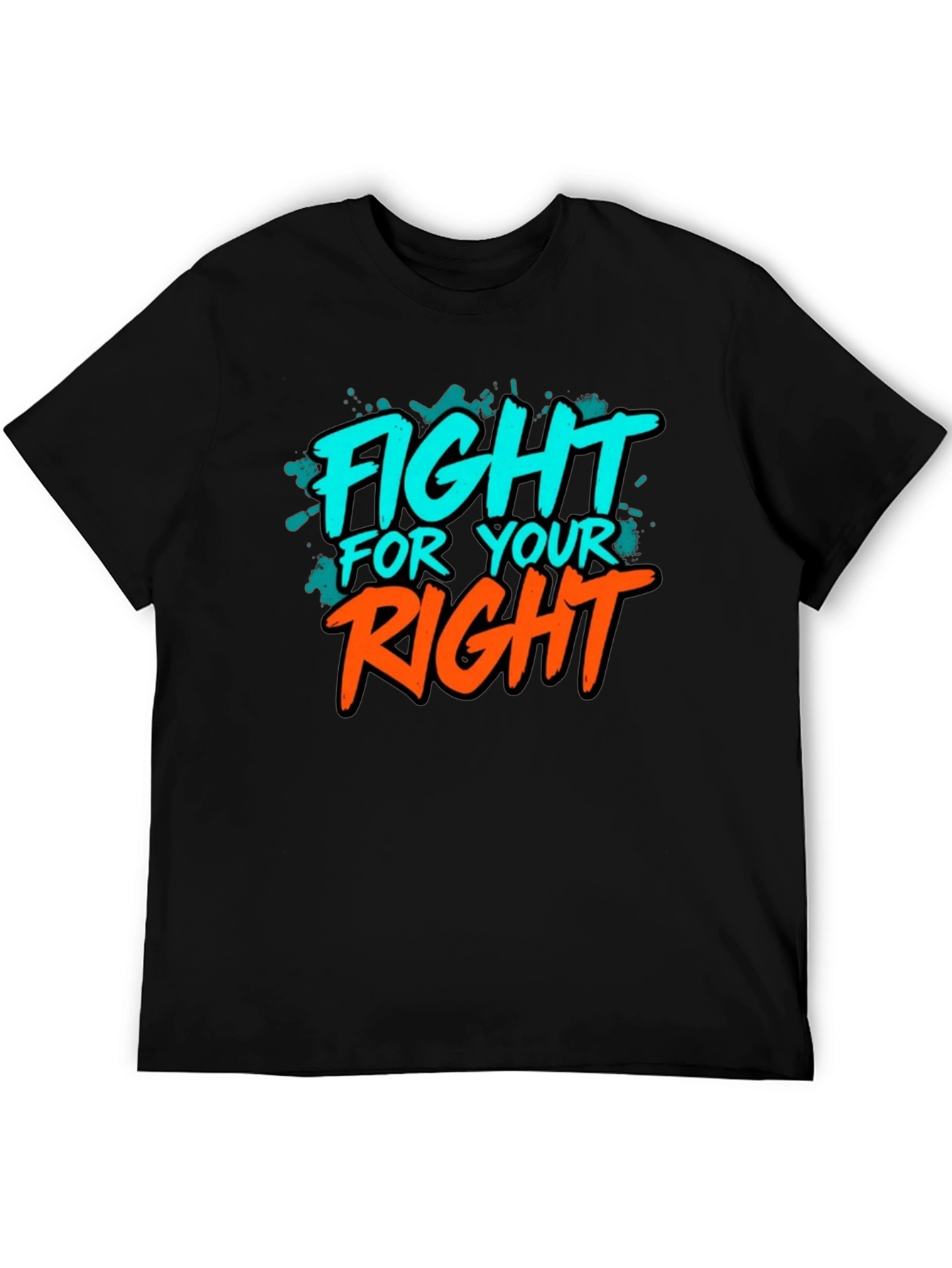 Black Fight For Your Right Graphic Tee view 5