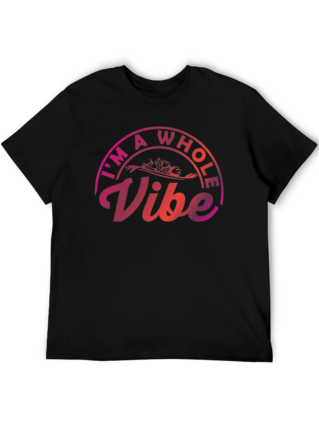Black I'm A Whole Vibe Graphic Tee view 5