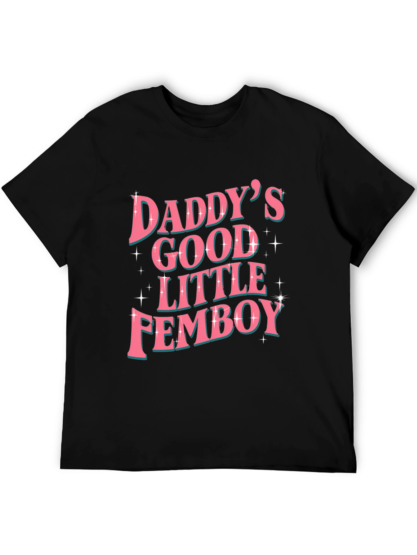 Black Daddy's Good Little Femboy Graphic Tee view 5