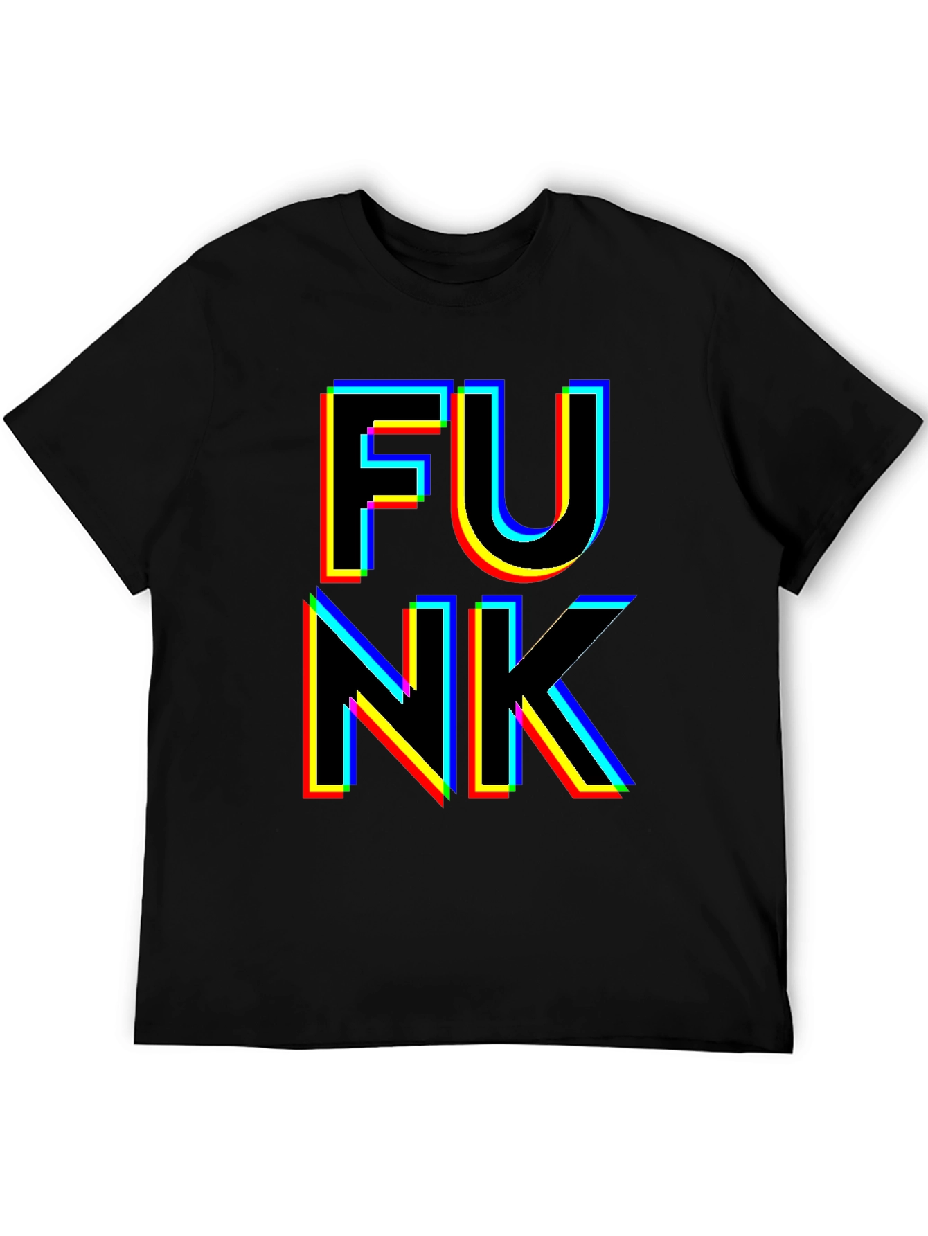 Black Retro Funk Graphic T-Shirt view 5