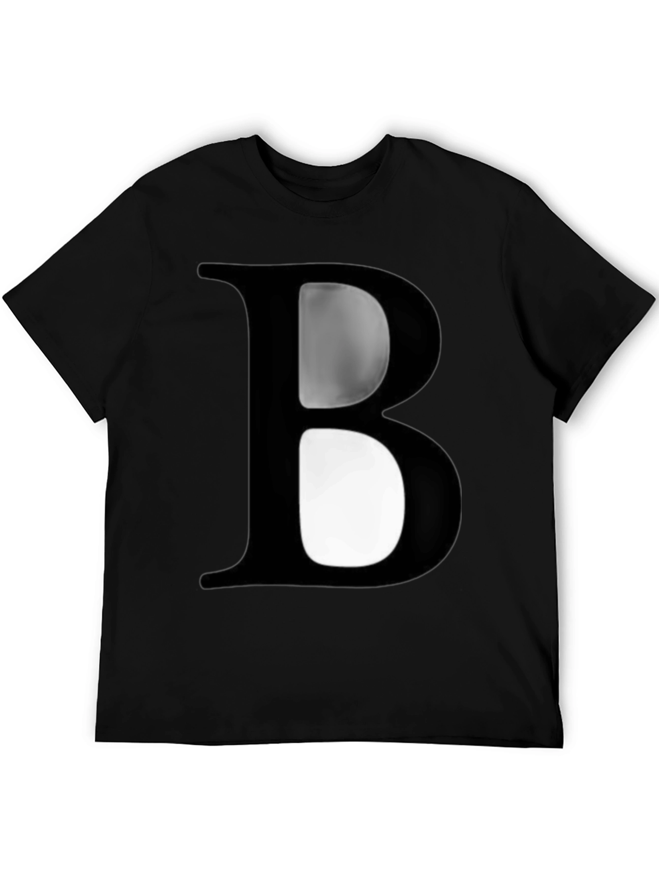 Black Bold "B" Graphic T-Shirt - Stylish Casual Wear view 5