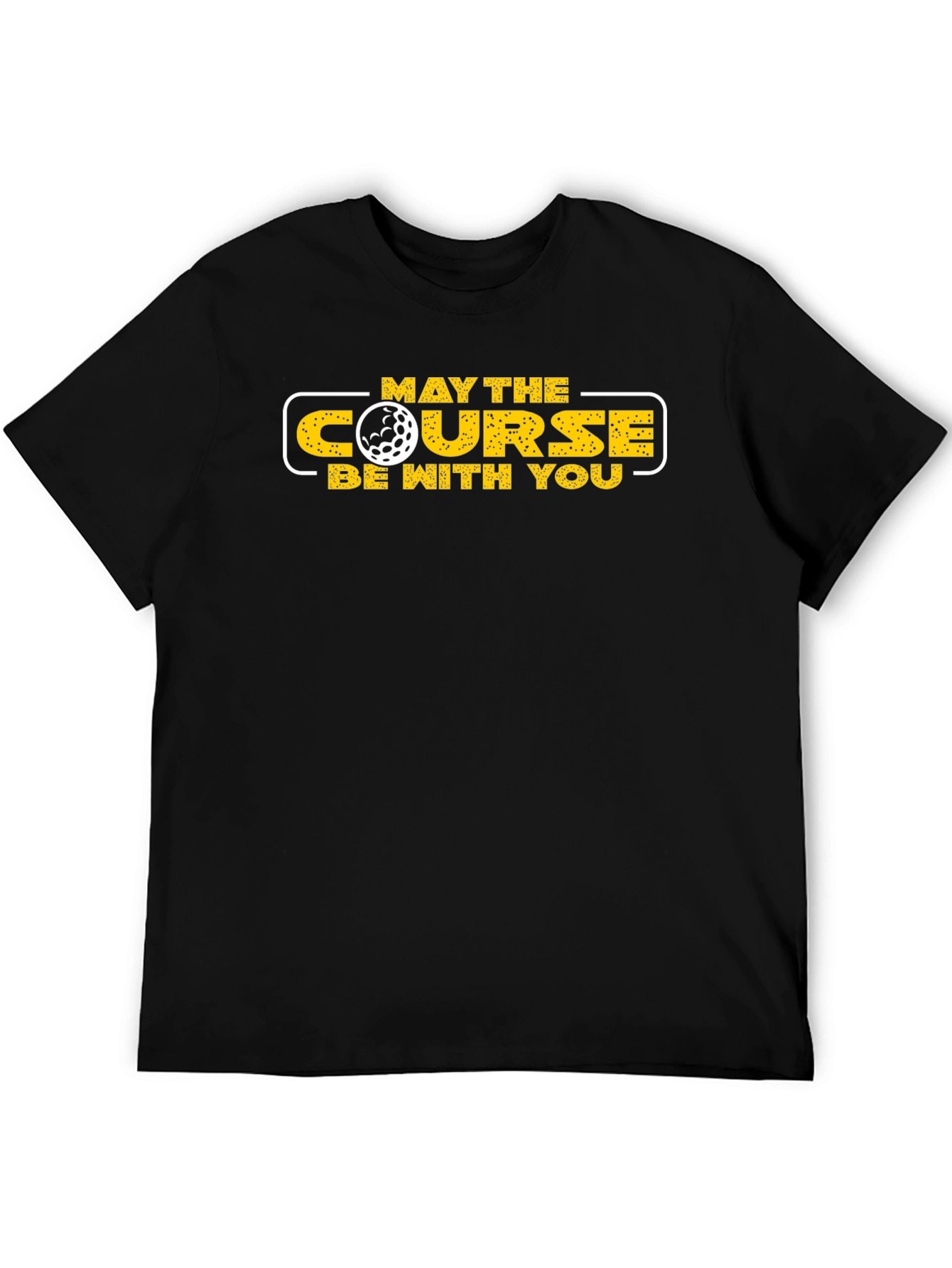 Black May The Course Be With You Golf T-Shirt view 5