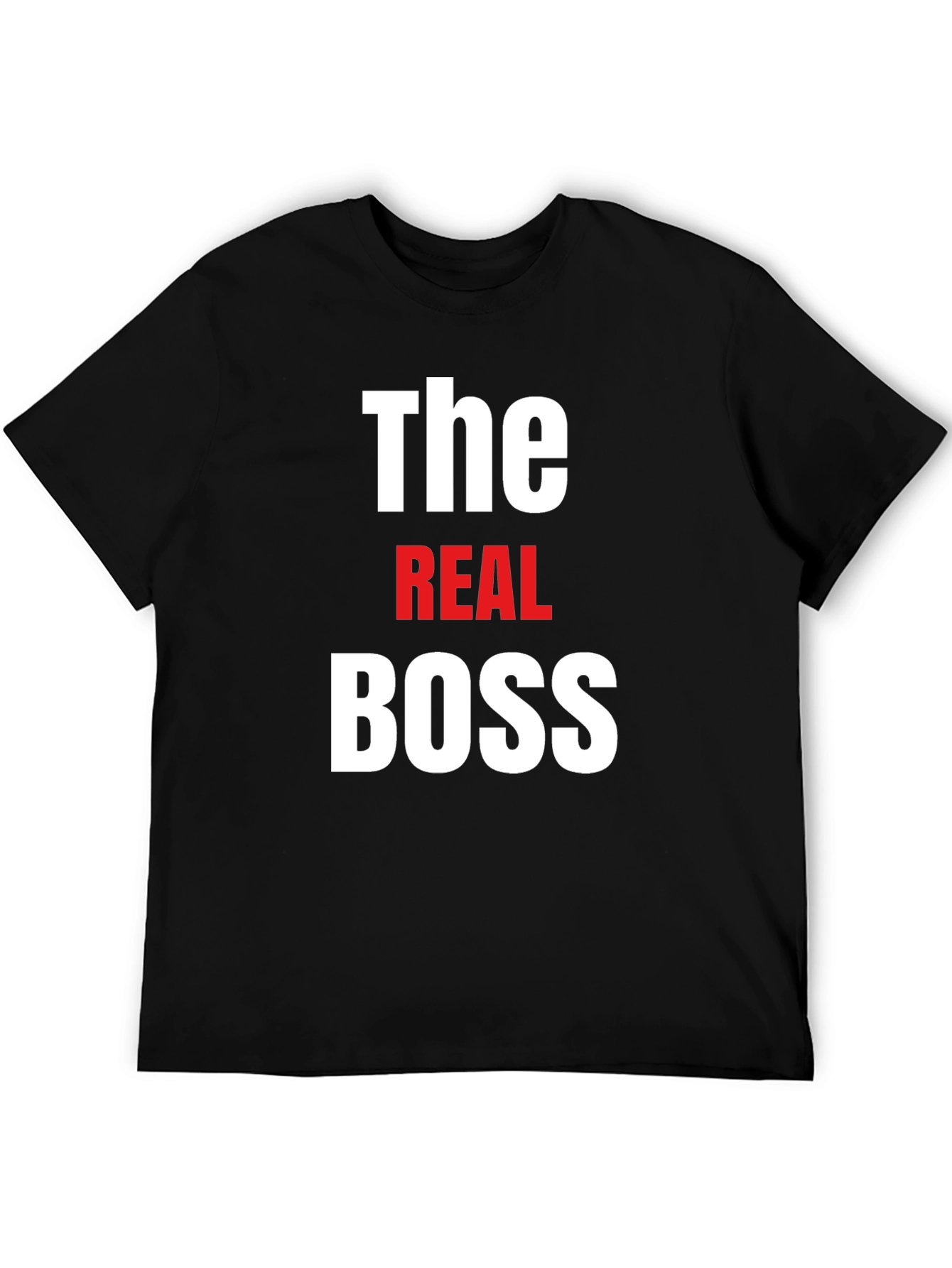 Black The Real Boss T-Shirt view 5