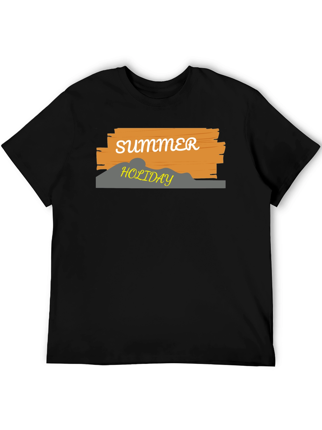 Black Summer Holiday Graphic T-Shirt view 5