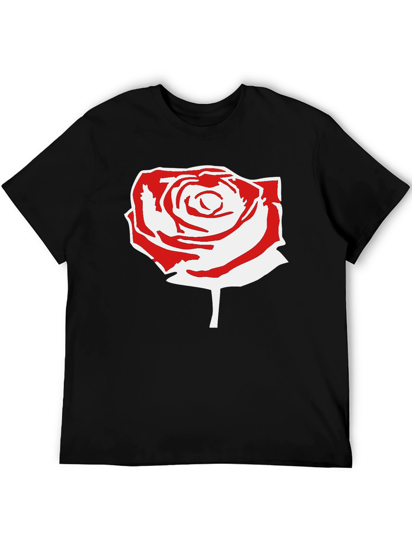 Black Rose Graphic Black T-Shirt view 5