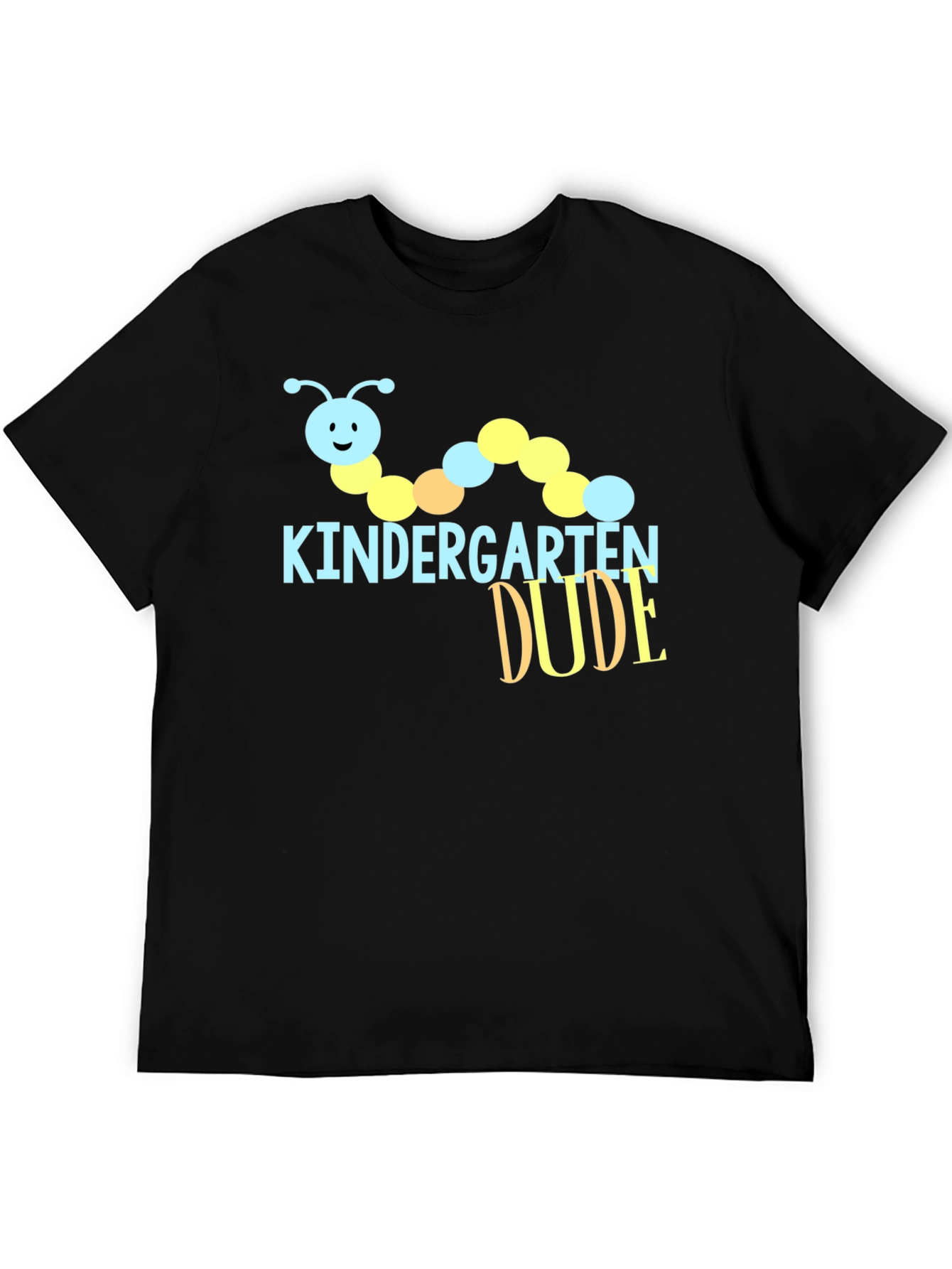 Black Kindergarten Dude Caterpillar Graphic Tee view 5