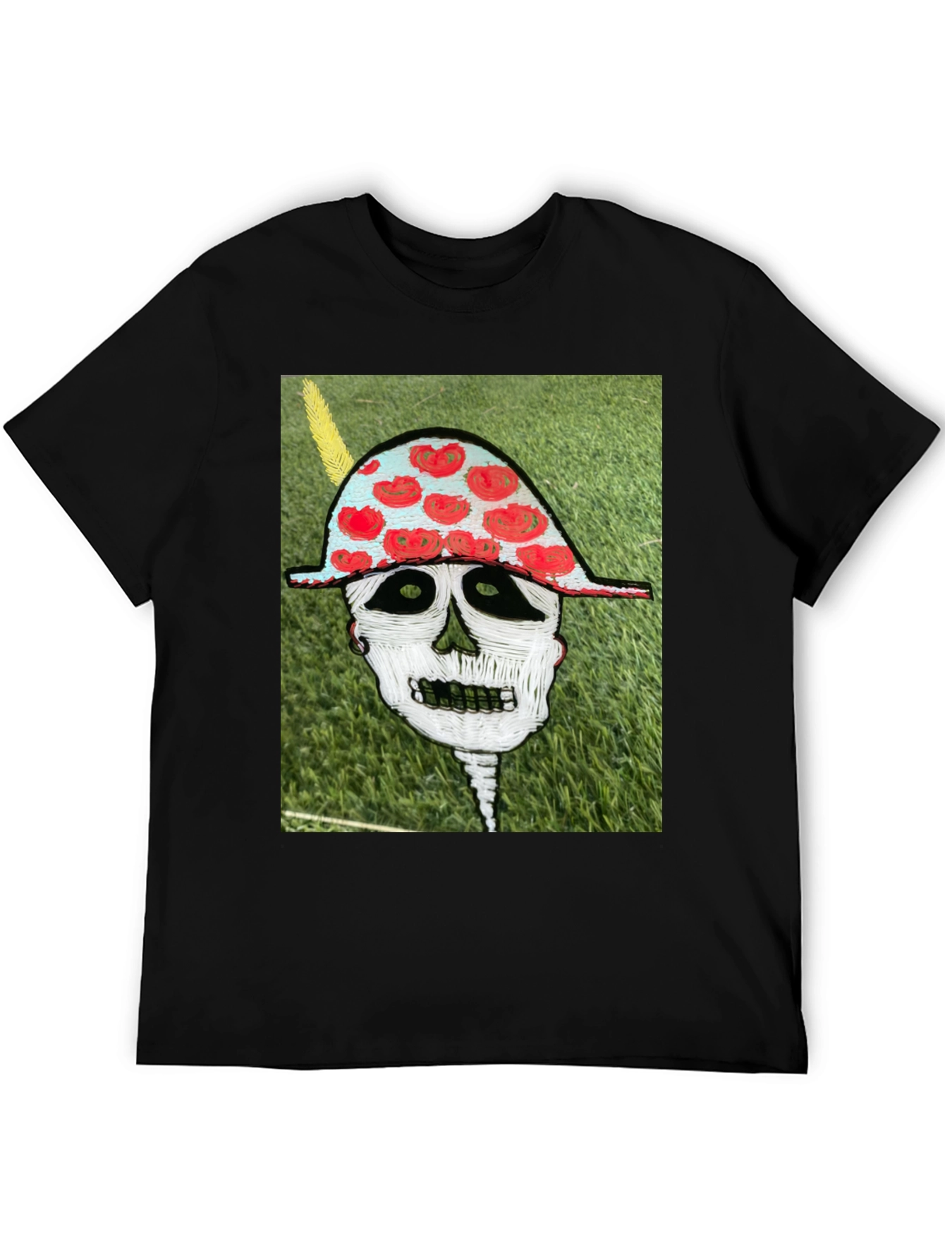 Black Skull Art Graphic Tee - Unique Design view 5
