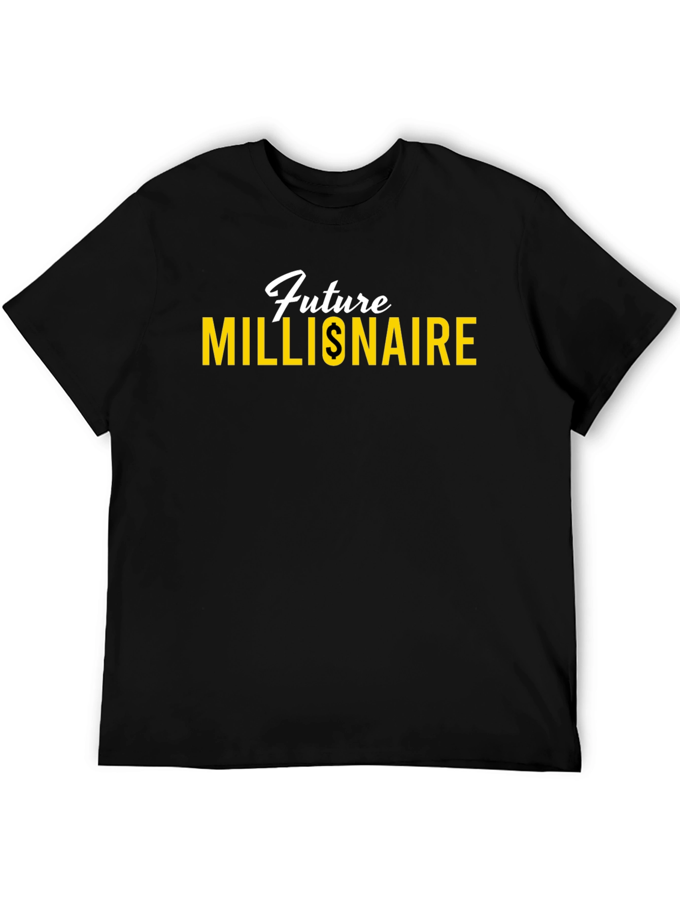 Black Future Millionaire Black T-Shirt view 5