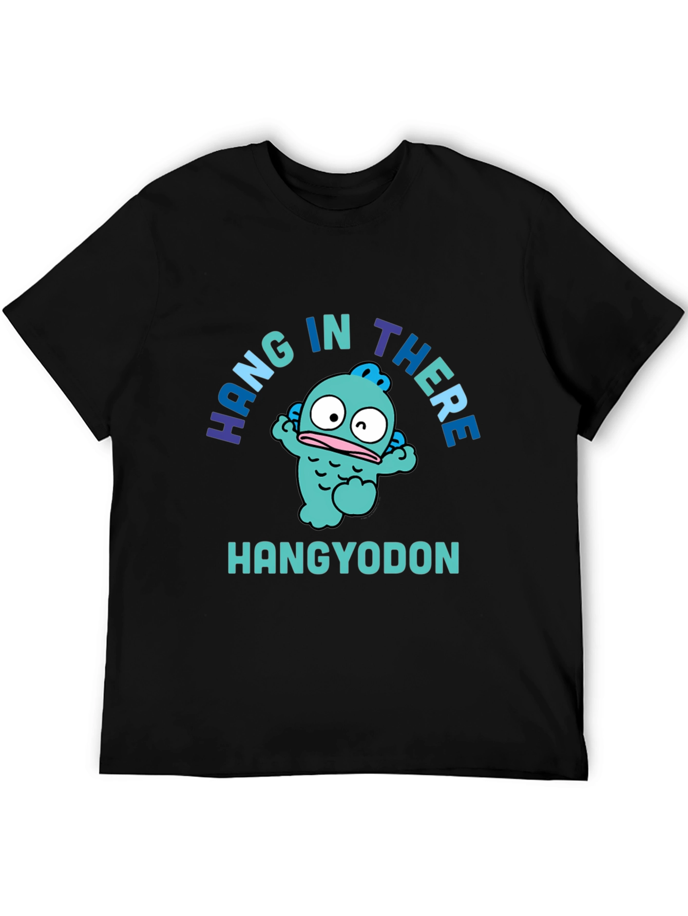 Black Hangyodon Graphic Tee - Cute & Funny Sanrio T-Shirt view 5