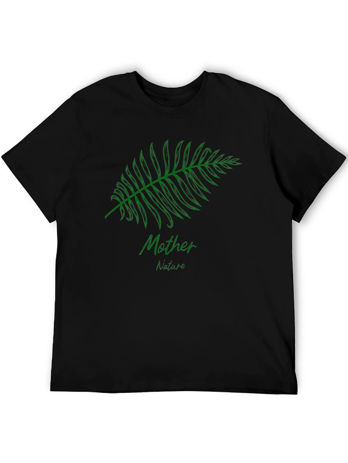 Mother Nature Graphic Black T-Shirt - 5