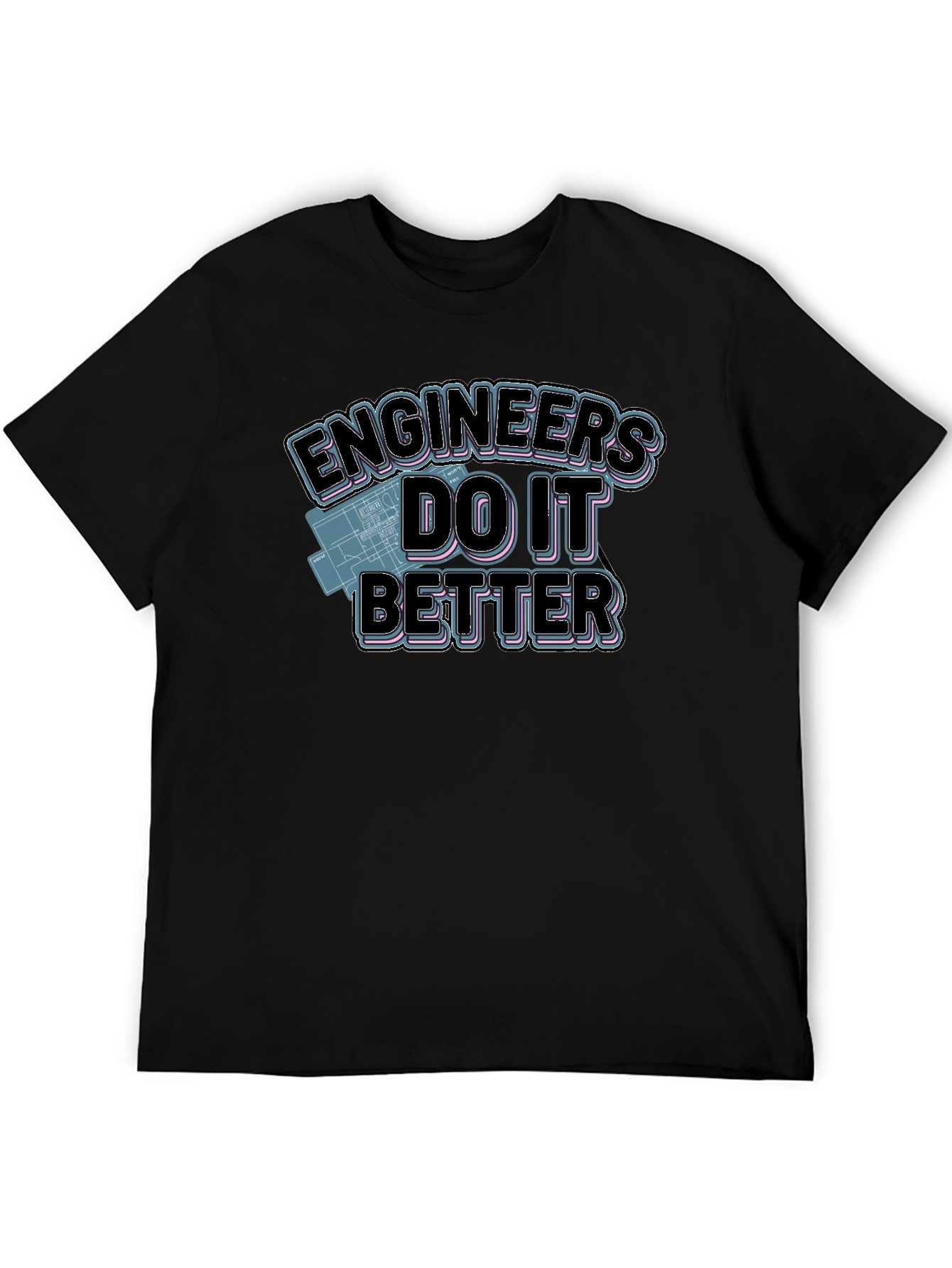 Black Engineers Do It Better Graphic T-Shirt view 5