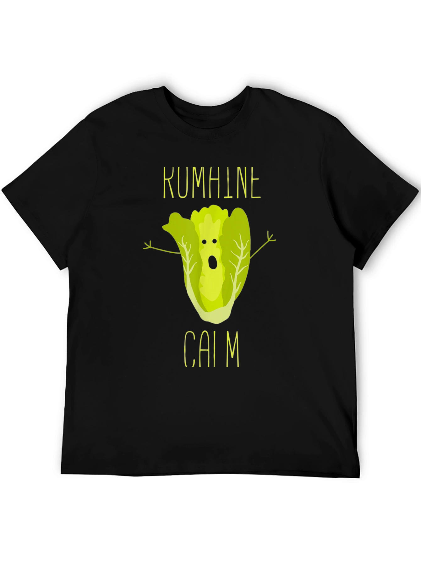 Black KUMHINE CAIM Lettuce Humor T-Shirt view 5