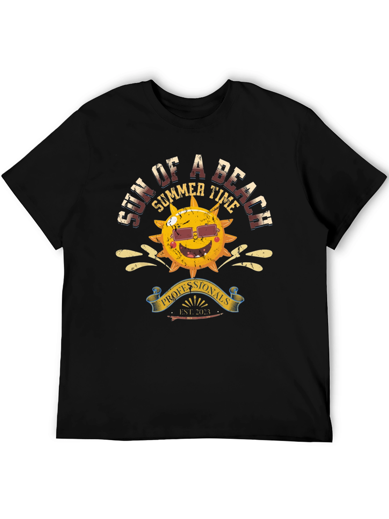 Black Sun of a Beach Summer T-Shirt view 5