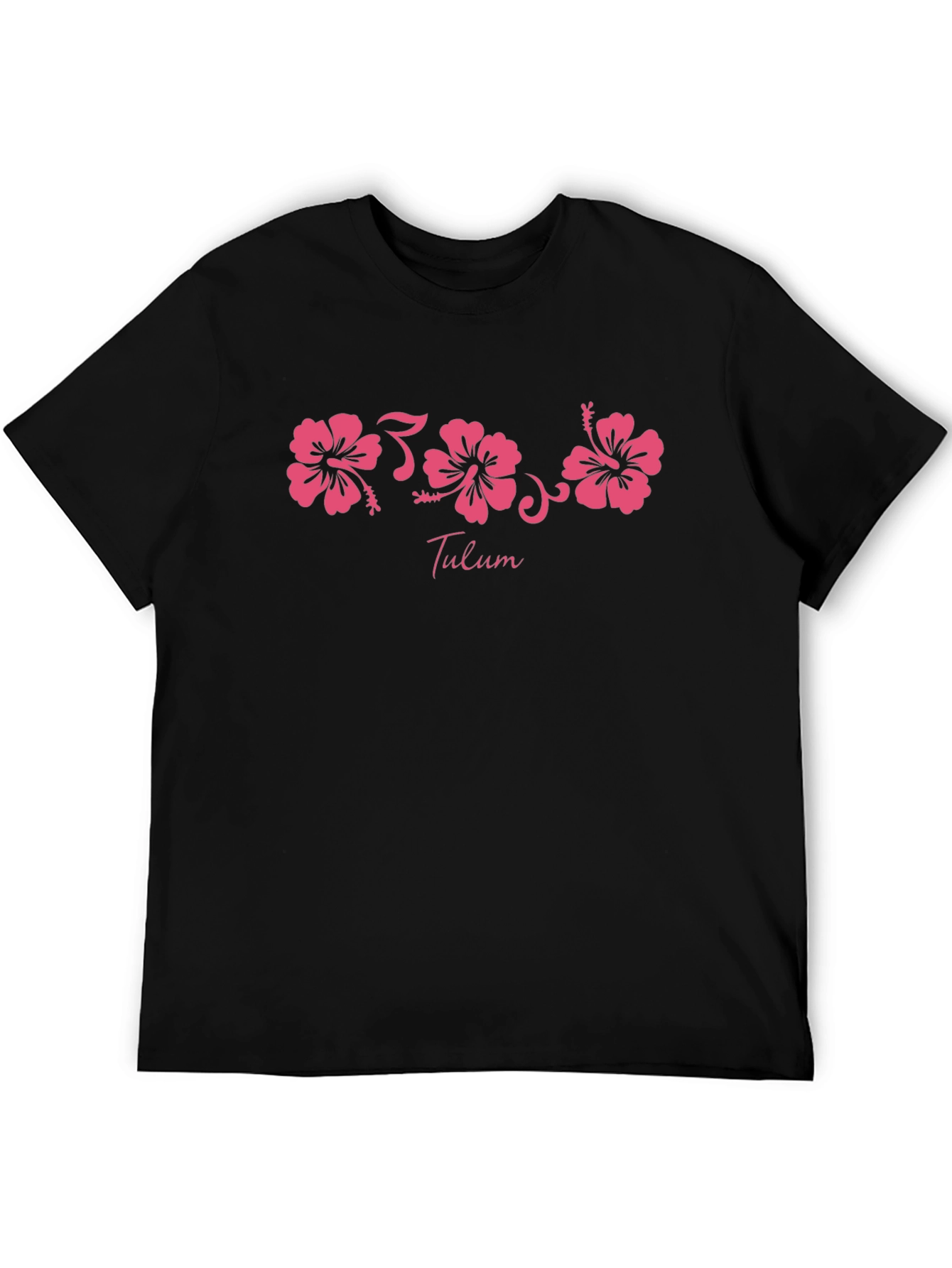 Black Tulum Floral Graphic Tee - Black view 5