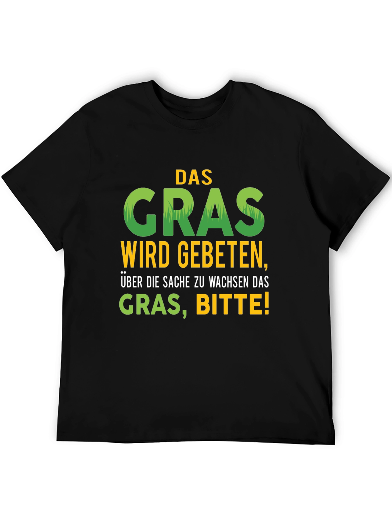 Black Funny Grass T-Shirt view 5