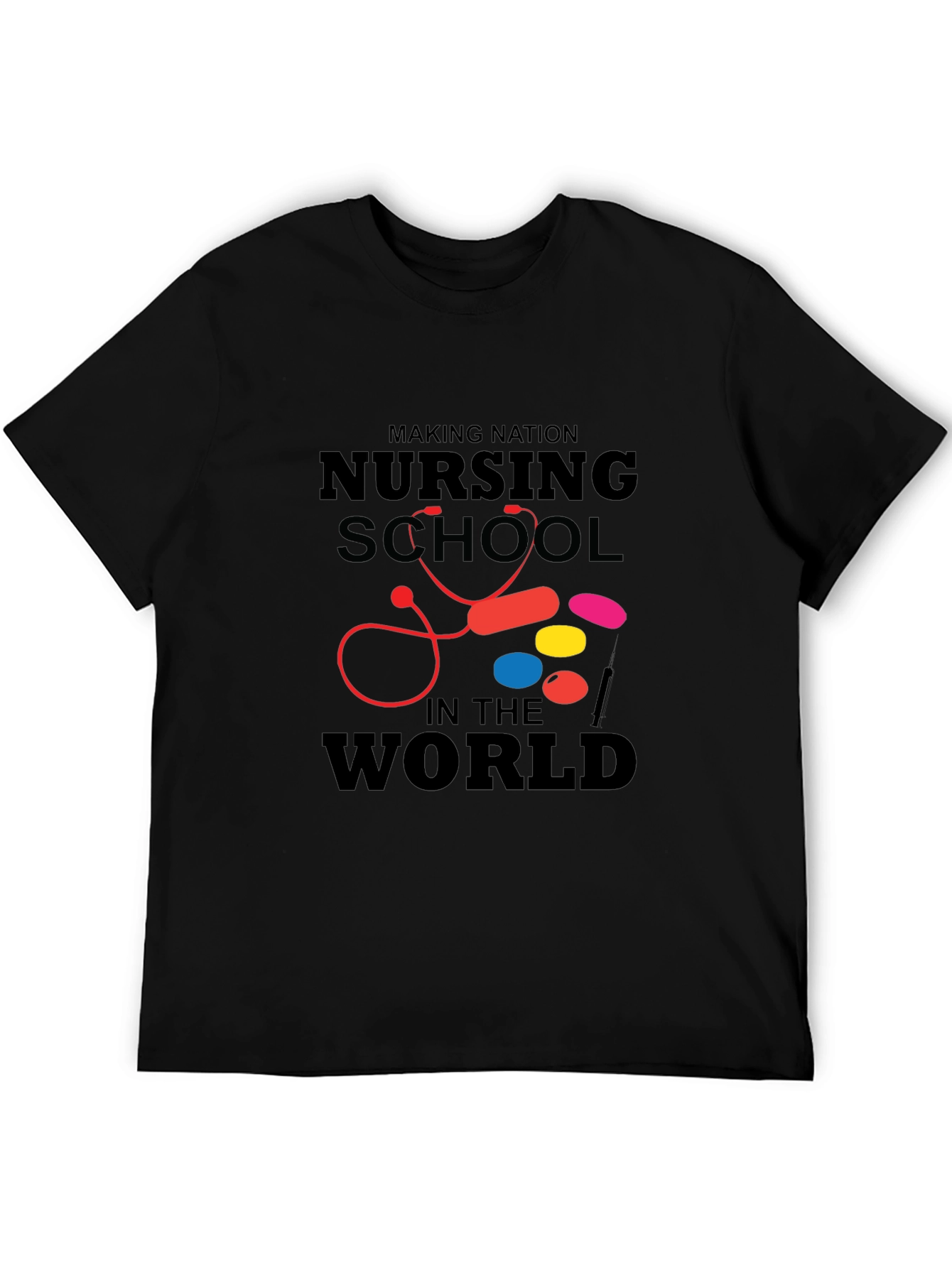 Black Nursing School T-Shirt: Making Nation Proud view 5