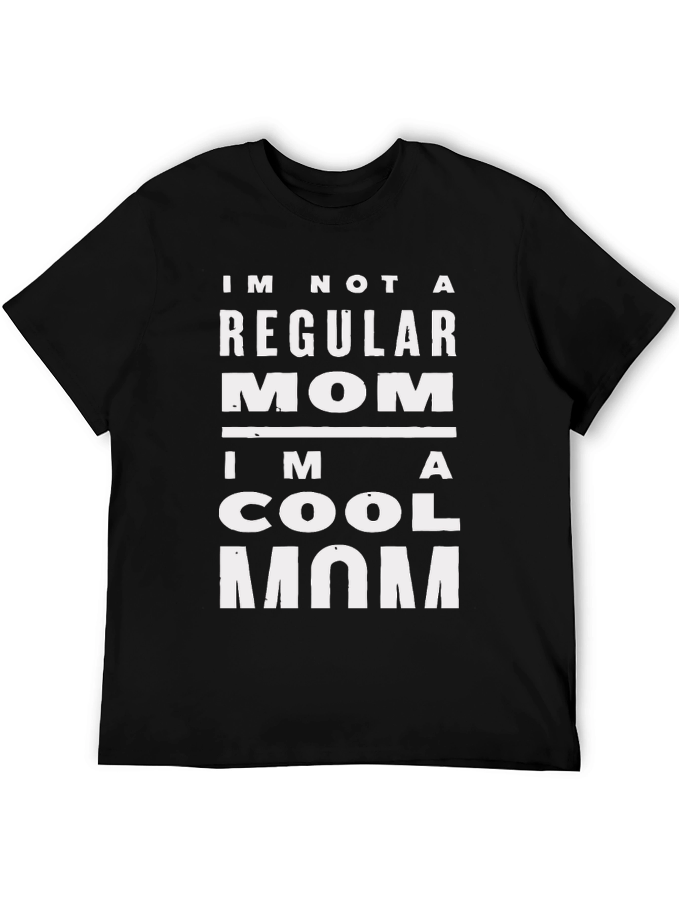 Black Cool Mom Graphic T-Shirt - Novelty Tee view 5