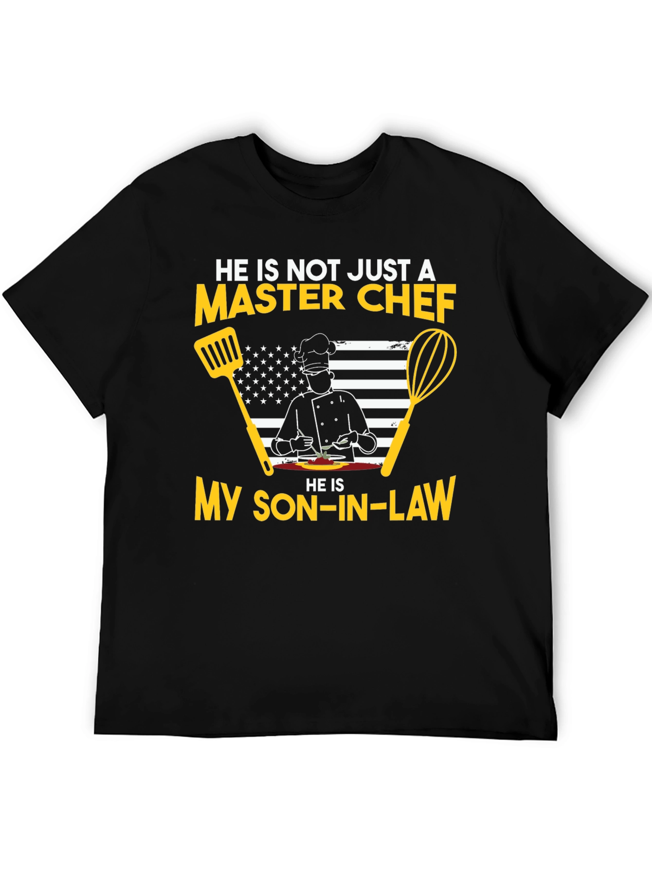 Black Master Chef Son-in-Law T-Shirt view 5