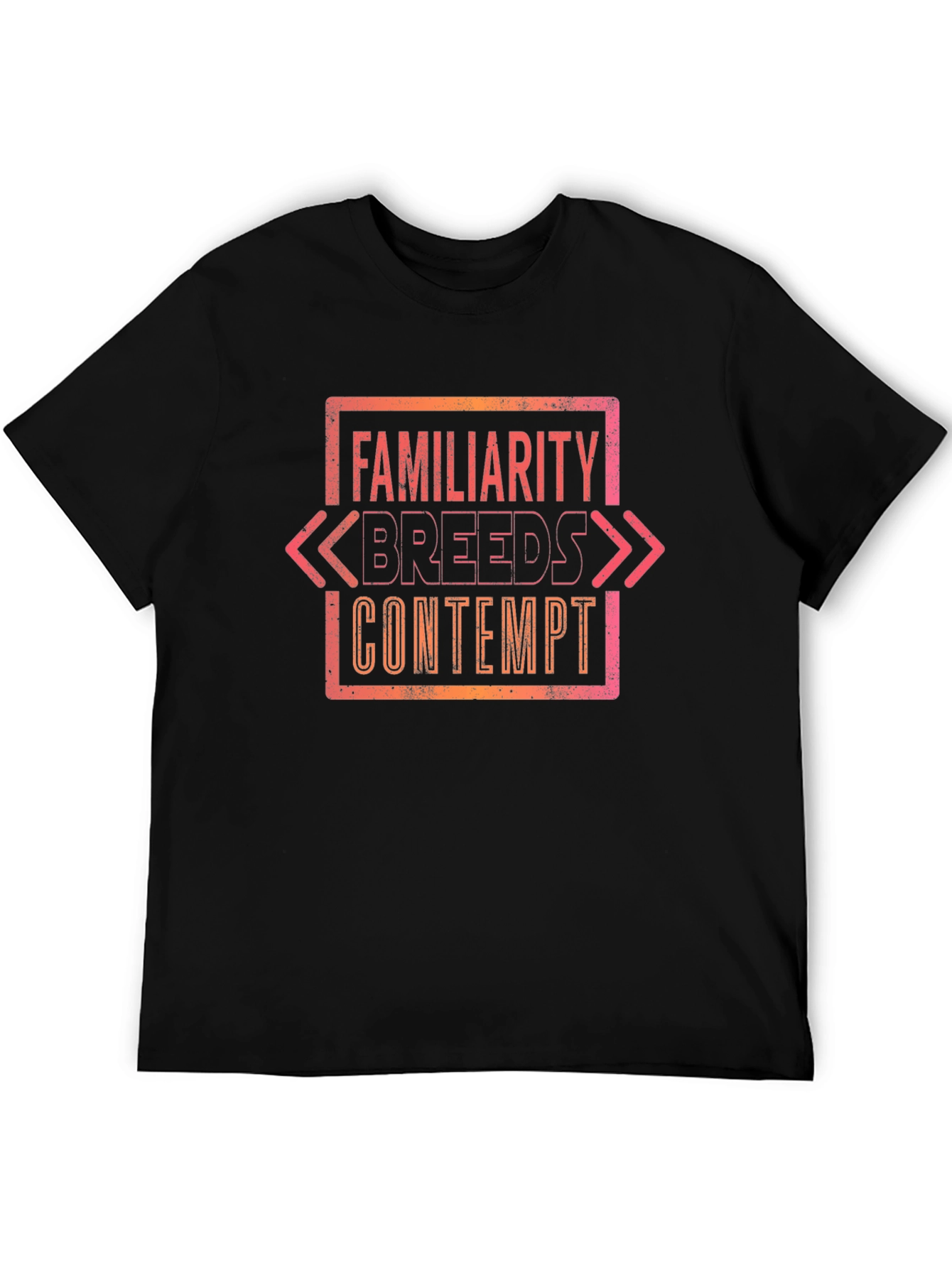 Black Familiarity Breeds Contempt Graphic Tee view 5