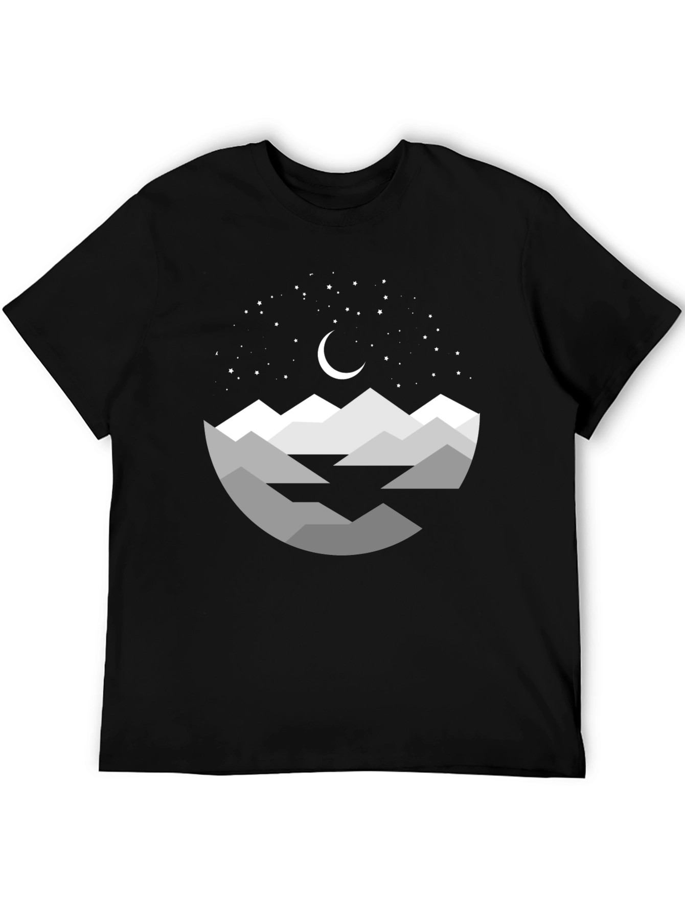 Black Night Mountain Graphic Tee - Stylish Comfort view 5